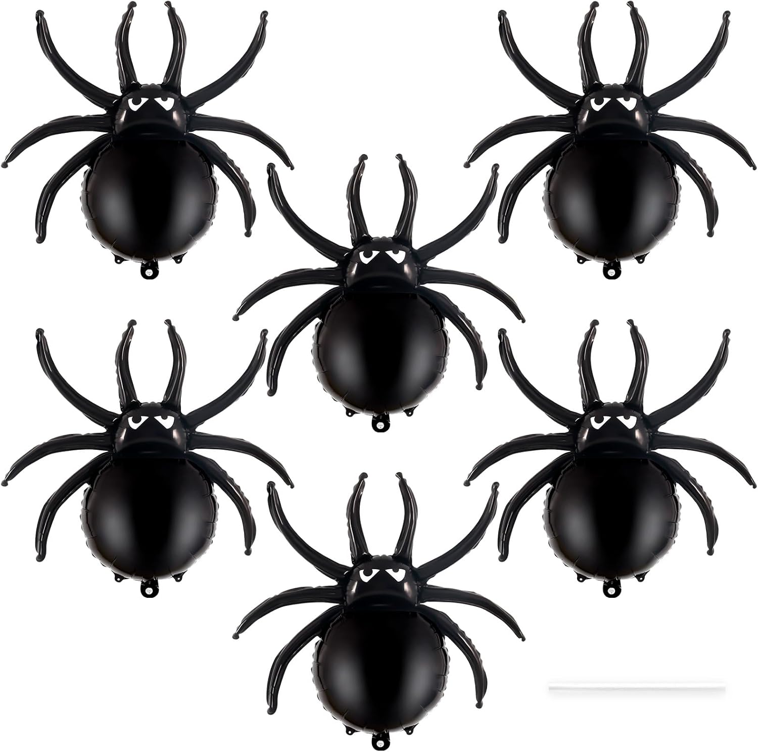 YOTHORN 6 Pcs 33 Inch Halloween Spider Balloons Foil Decorations
