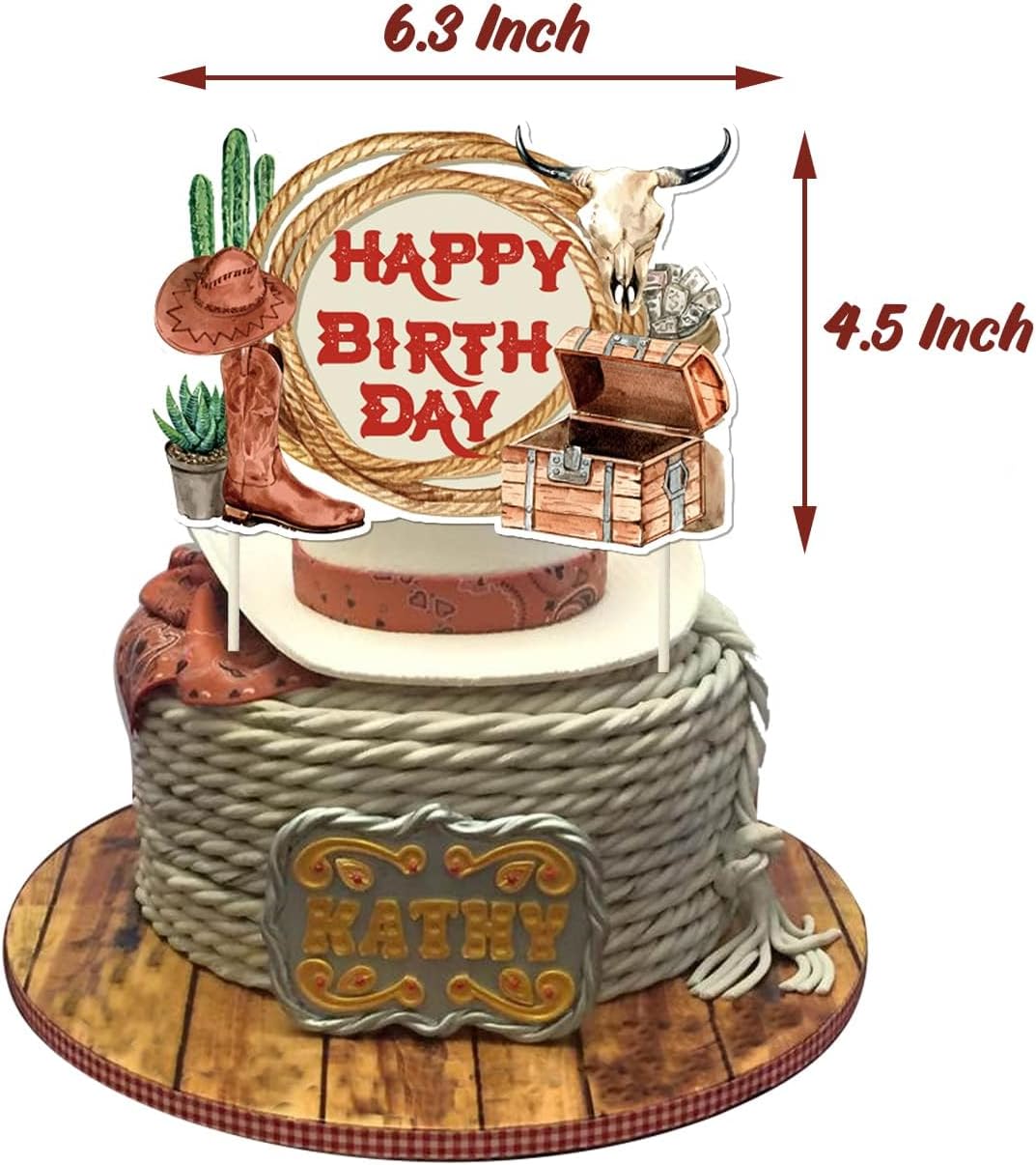 Cowboy Birthday Party Decorations 58 Pcs Kit