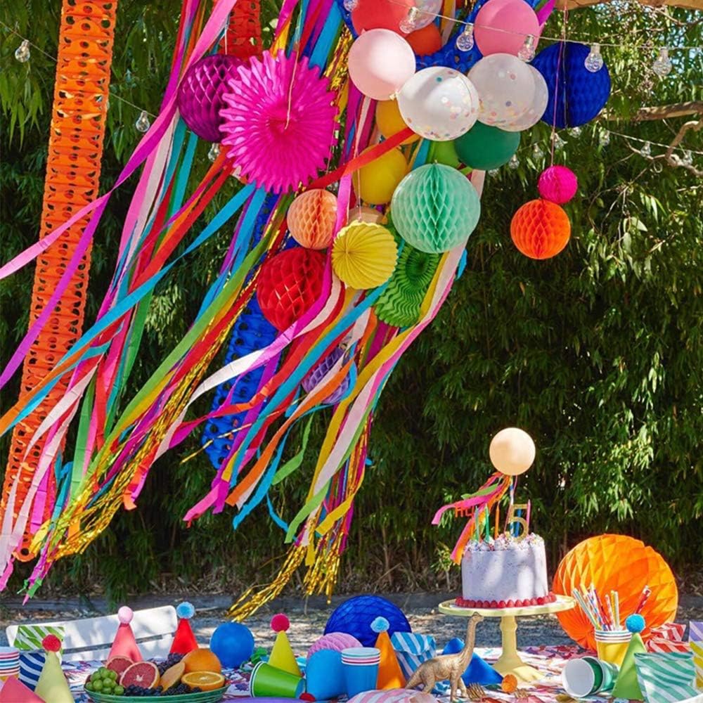 3pcs Blue Honeycomb Tissue Paper Balls for Party Decorations