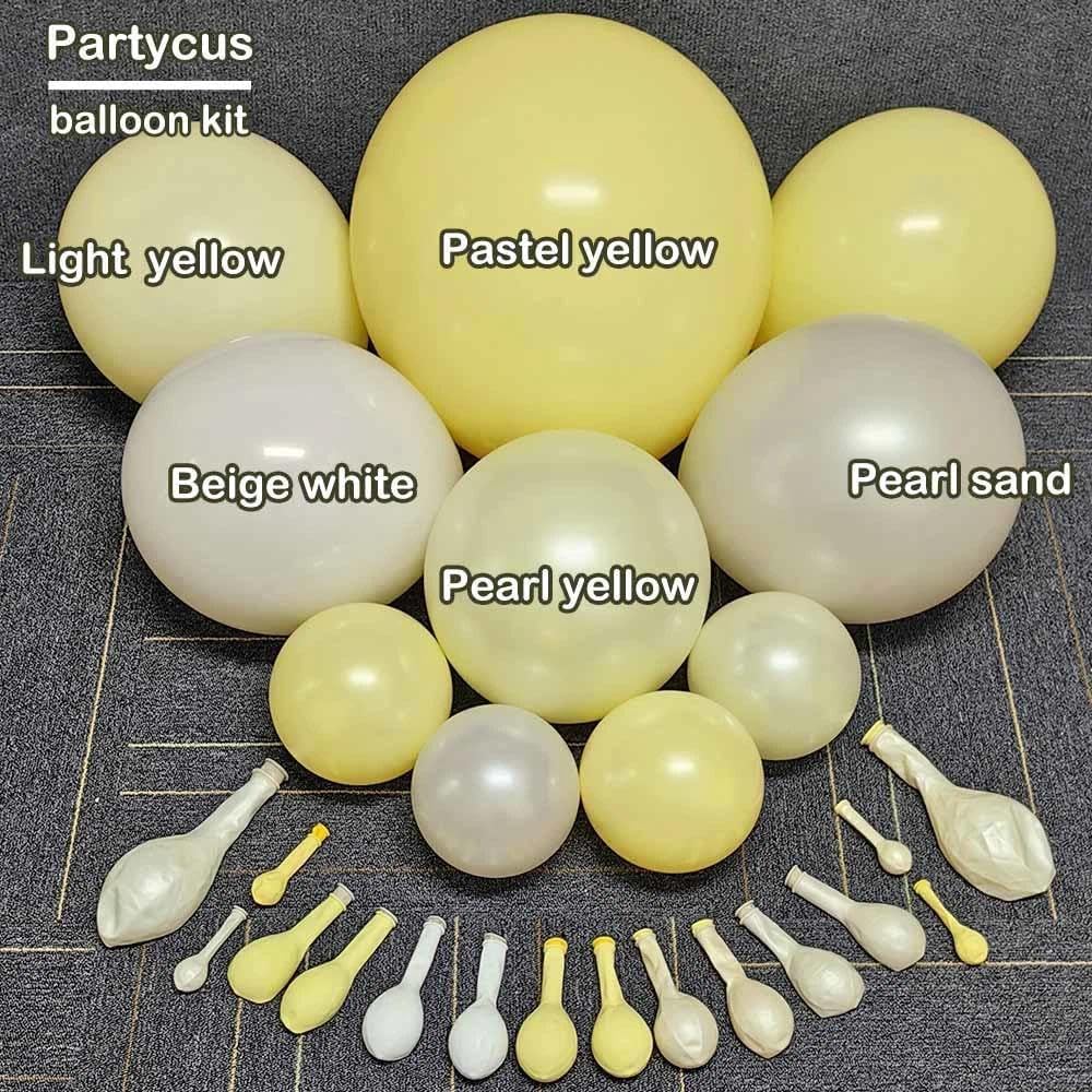 Pastel Yellow Balloon Arch Kit for Parties and Events