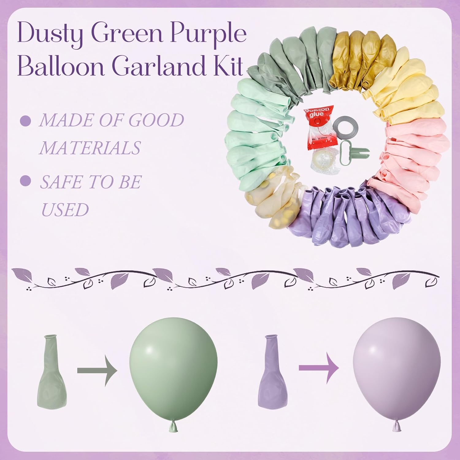 Amandir 173Pcs Balloon Arch Garland Kit