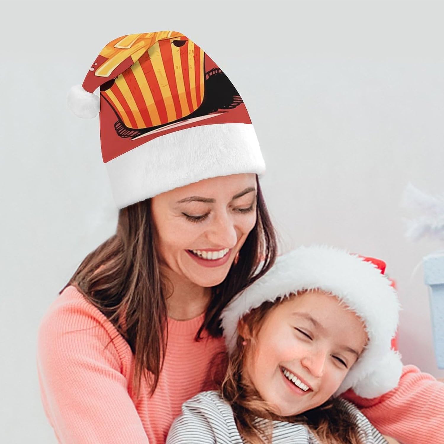 Santa Hat Cartoon French Fries Christmas Party Headwear