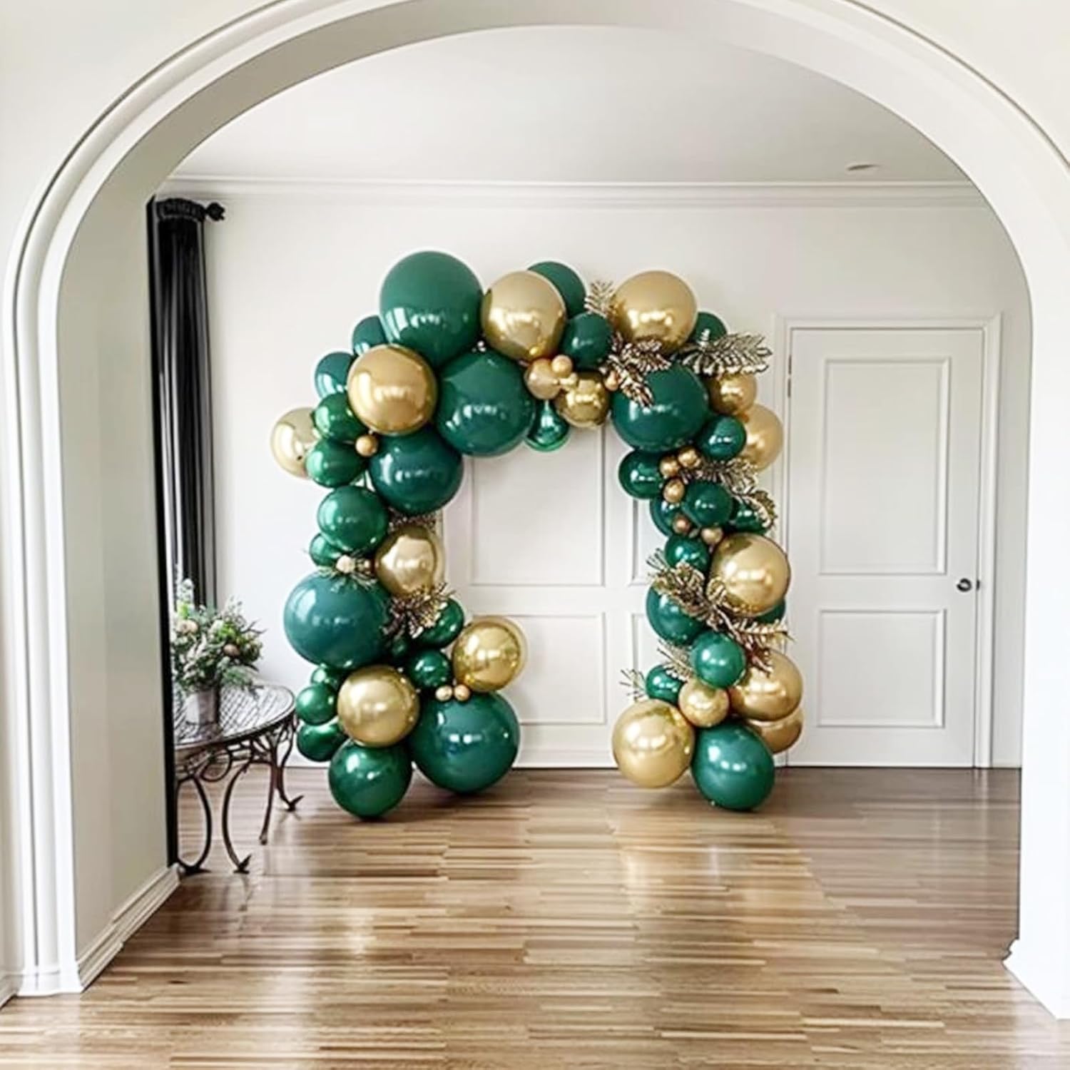 Green and Gold Balloons for Party Decorations