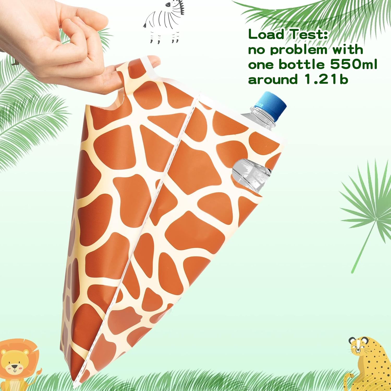 Animal Print Party Favor Bags 60Pcs Summer Jungle Safari Themed Gift Bags