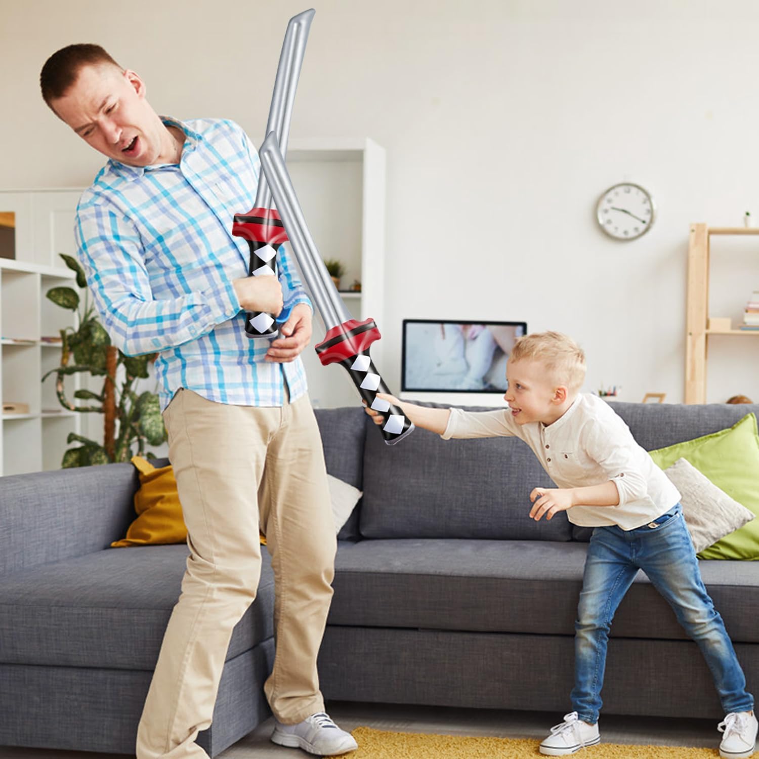 12 Pcs Inflatable Ninja Samurai Swords for Party Fun