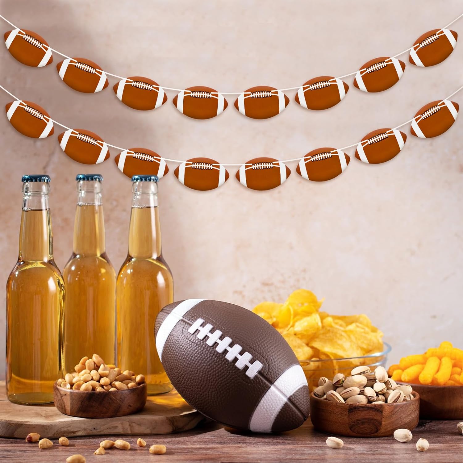 4 Pcs Football Banners for Sports Party Decorations