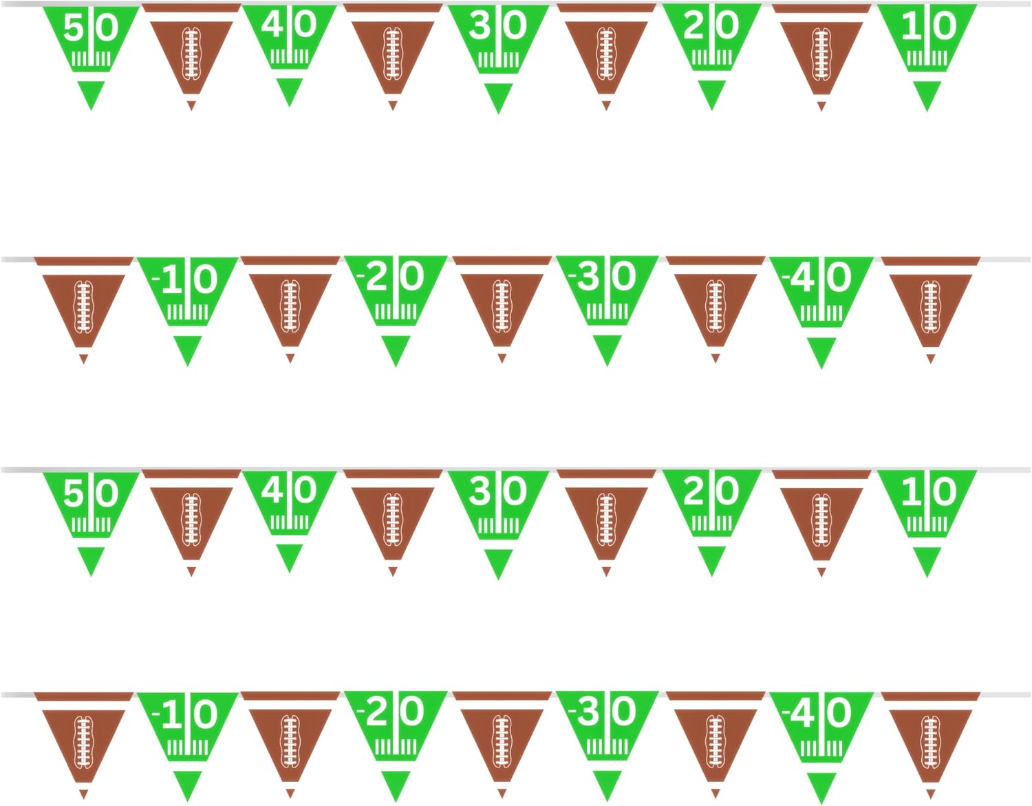 4Es Novelty 4 Pcs Football Flag Banner Set