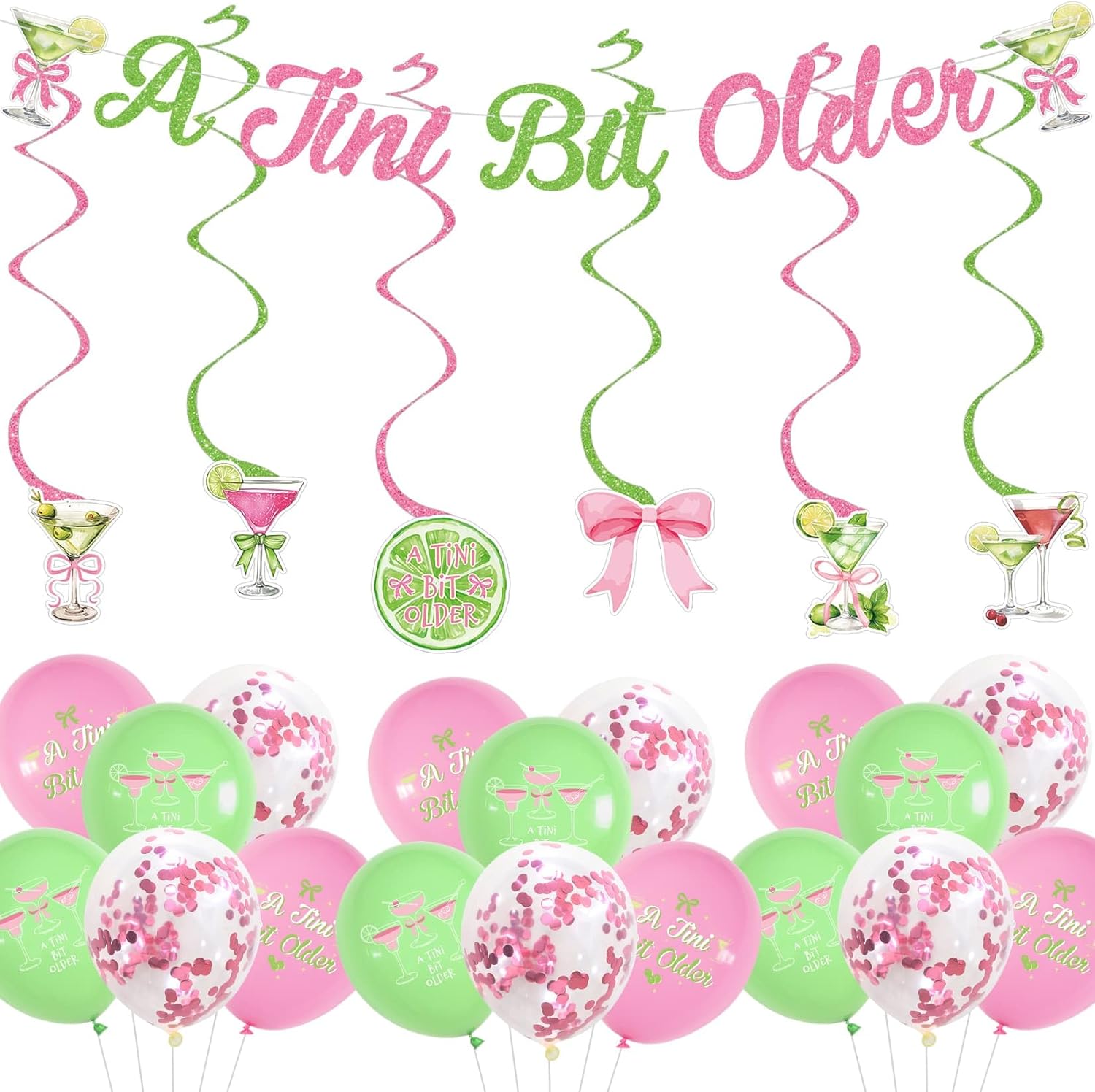 A Tini Bit Older Birthday Banner Decorations Pink