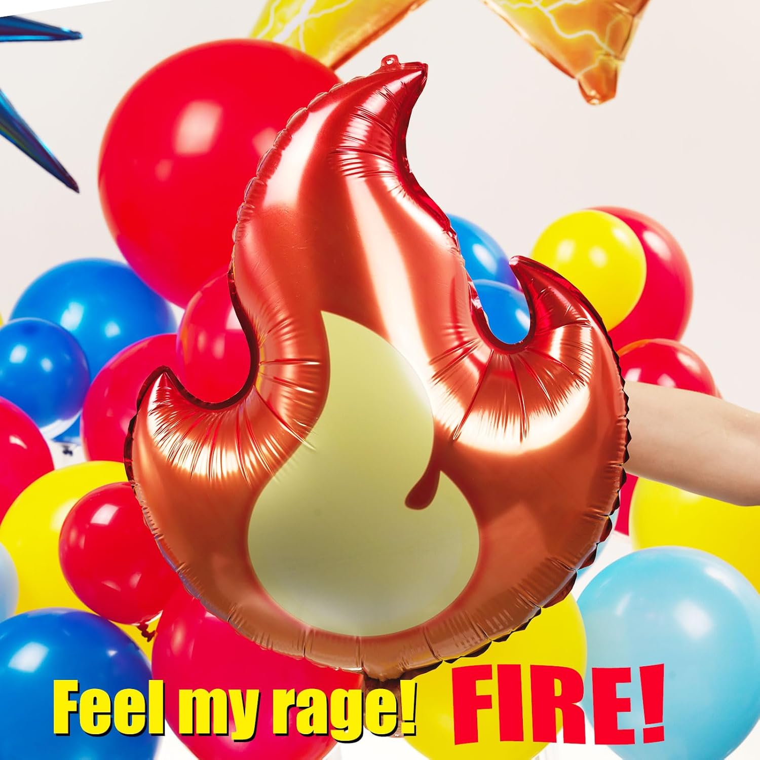 Red Yellow Blue Black Balloon Garland Kit 130pcs