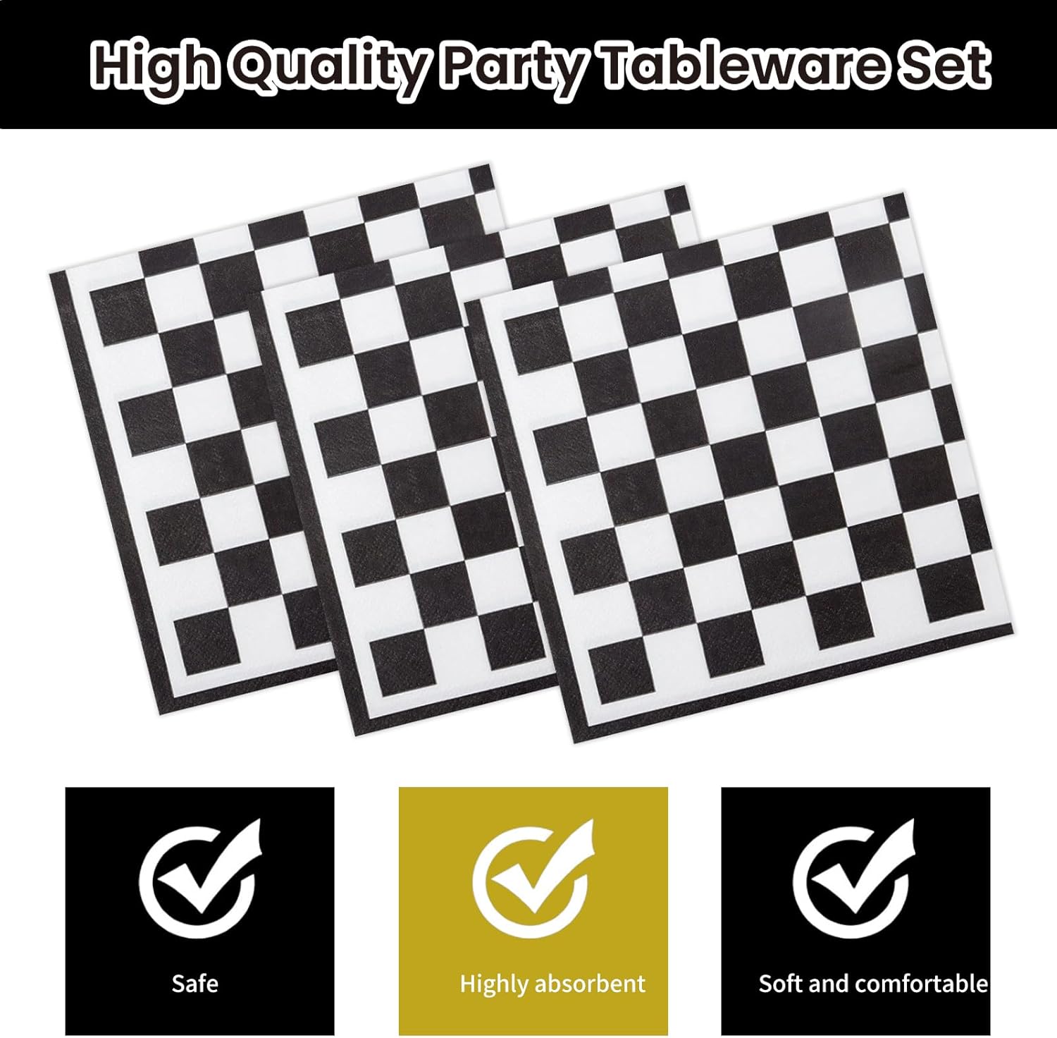 40Pcs Race Car Party Supplies Plates and Napkins