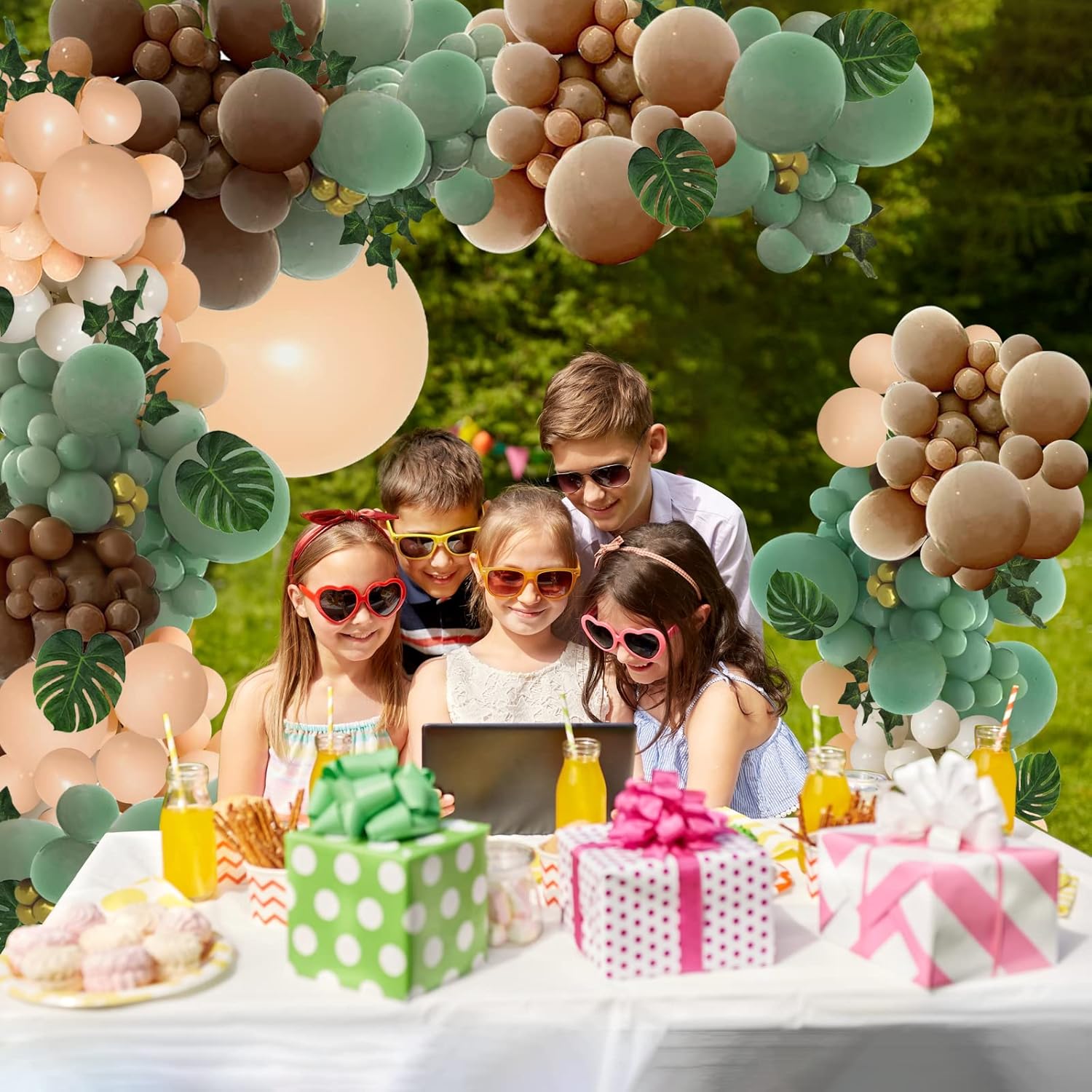 PERPAOL 148PCS Safari Balloon Garland Kit