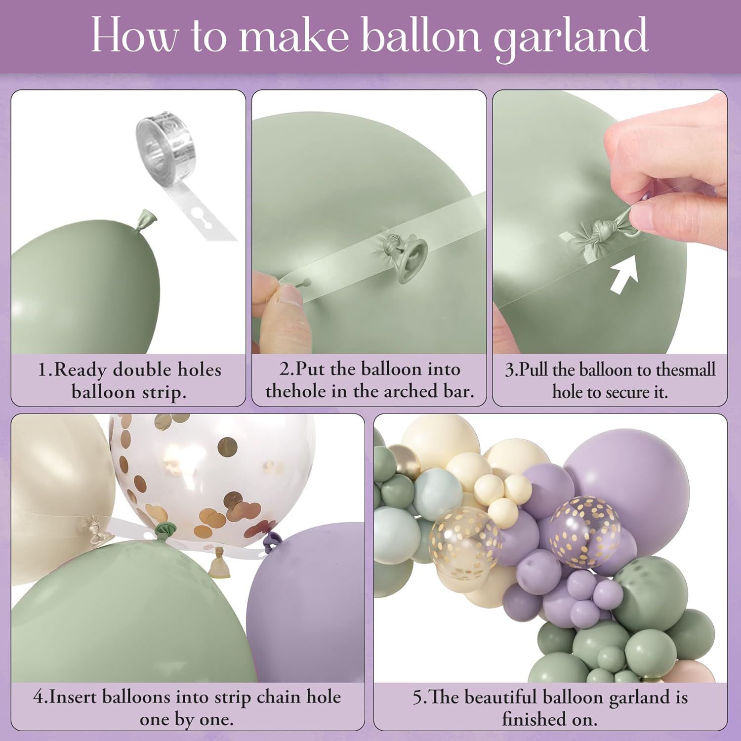 Amandir 173Pcs Balloon Arch Garland Kit