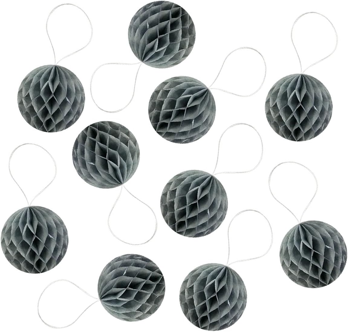 ALLYDREW 1 Inch Tiny Honeycomb Balls Set of 20 Gray