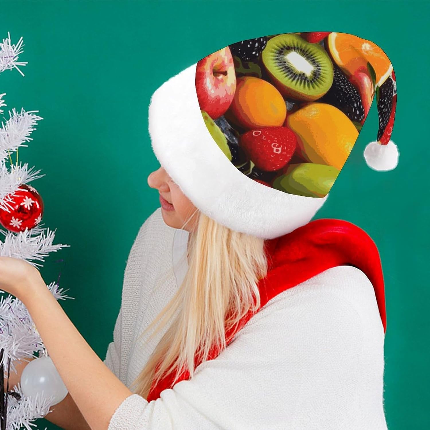 Colorful Fruit Santa Hat Christmas Party Headwear