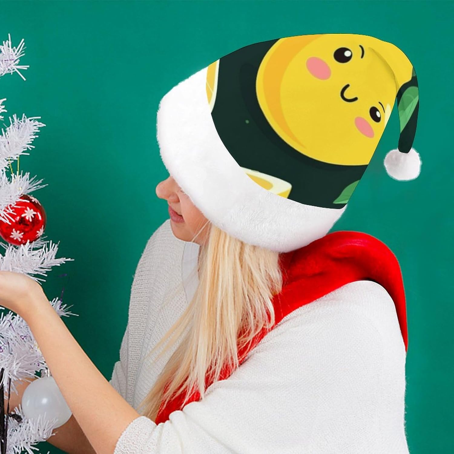 Santa Hat Lemon Fruit Christmas Headwear