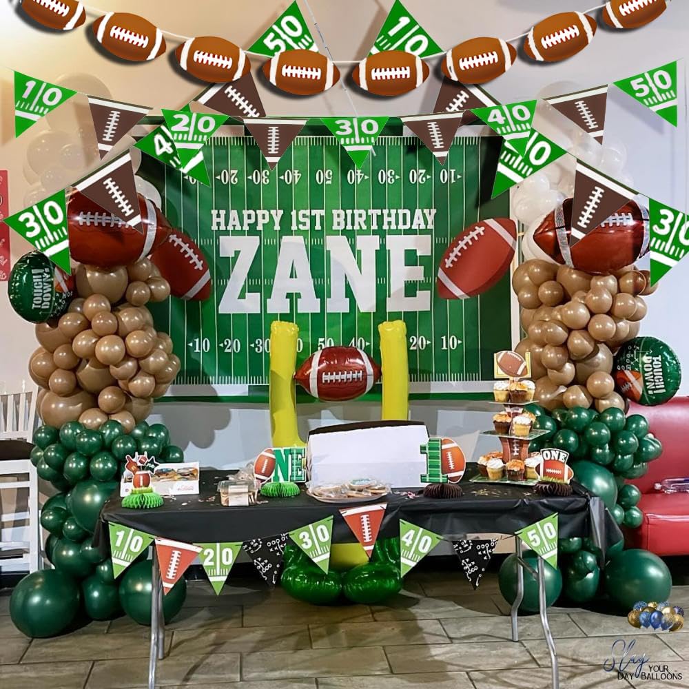 Football Party Banner Hanging Garland Decorations 4Pcs
