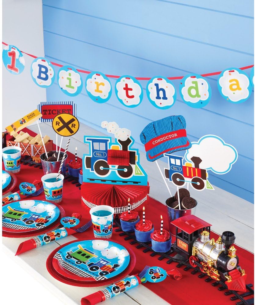 Creative Converting Border Print Plastic Tablecover All Aboard
