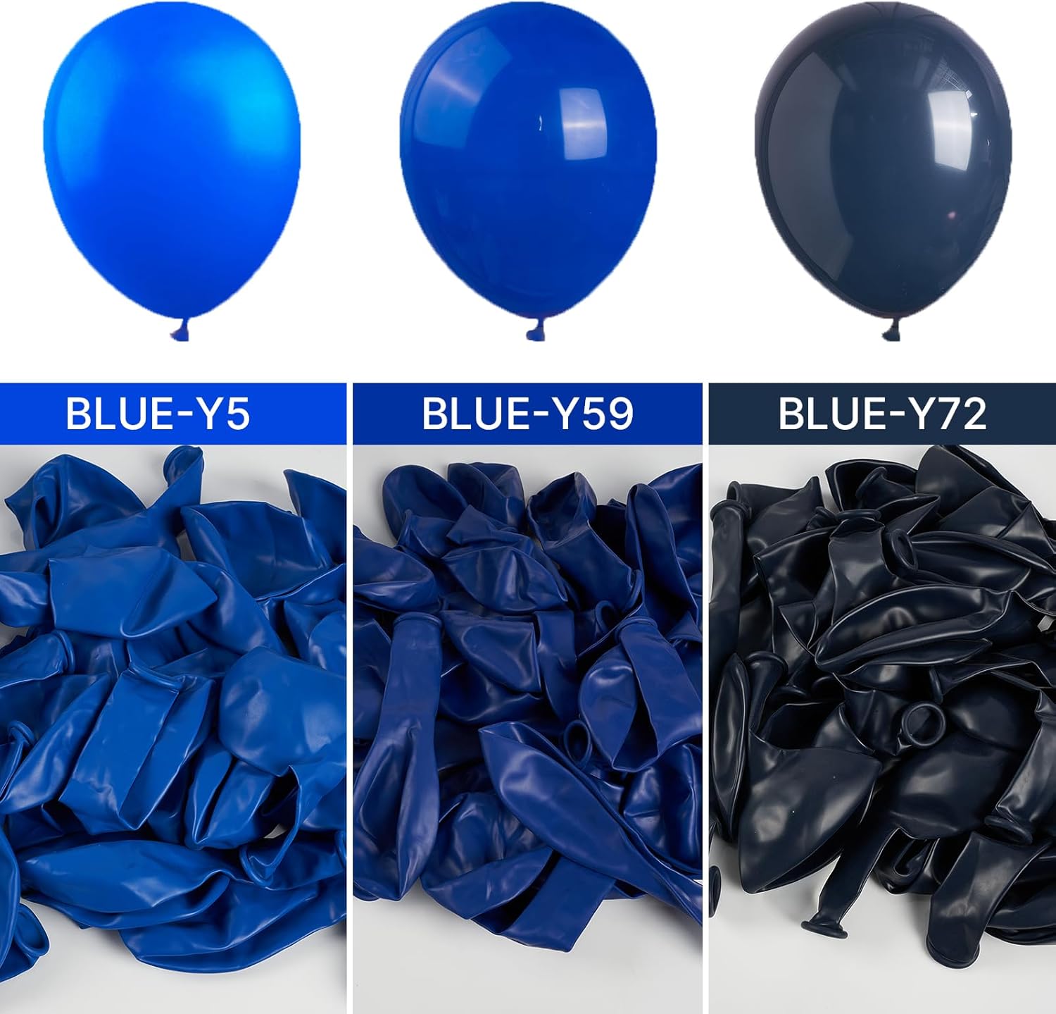 PartyWoo Royal Blue Balloons 152pcs Set
