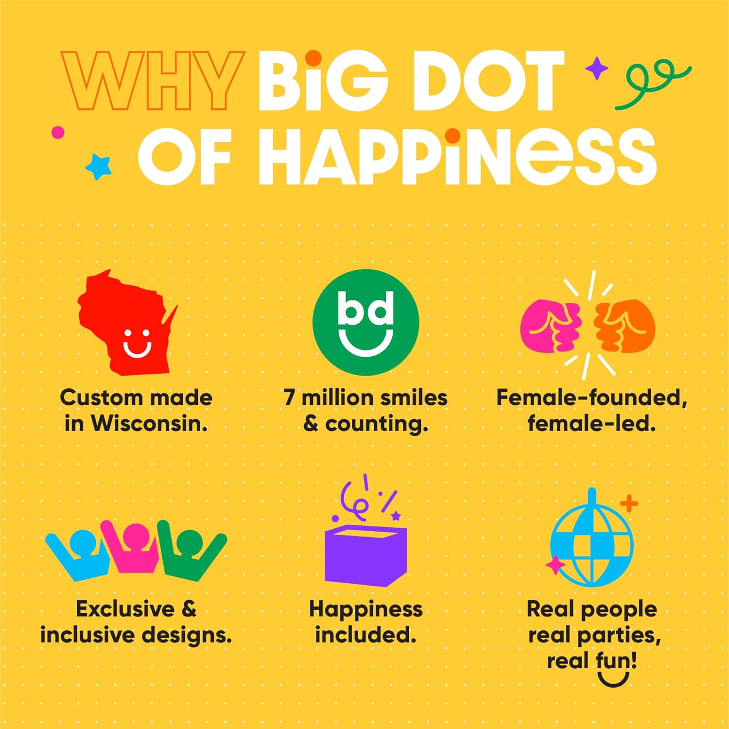 Big Dot of Happiness Party Decor Kit - 51 Pieces