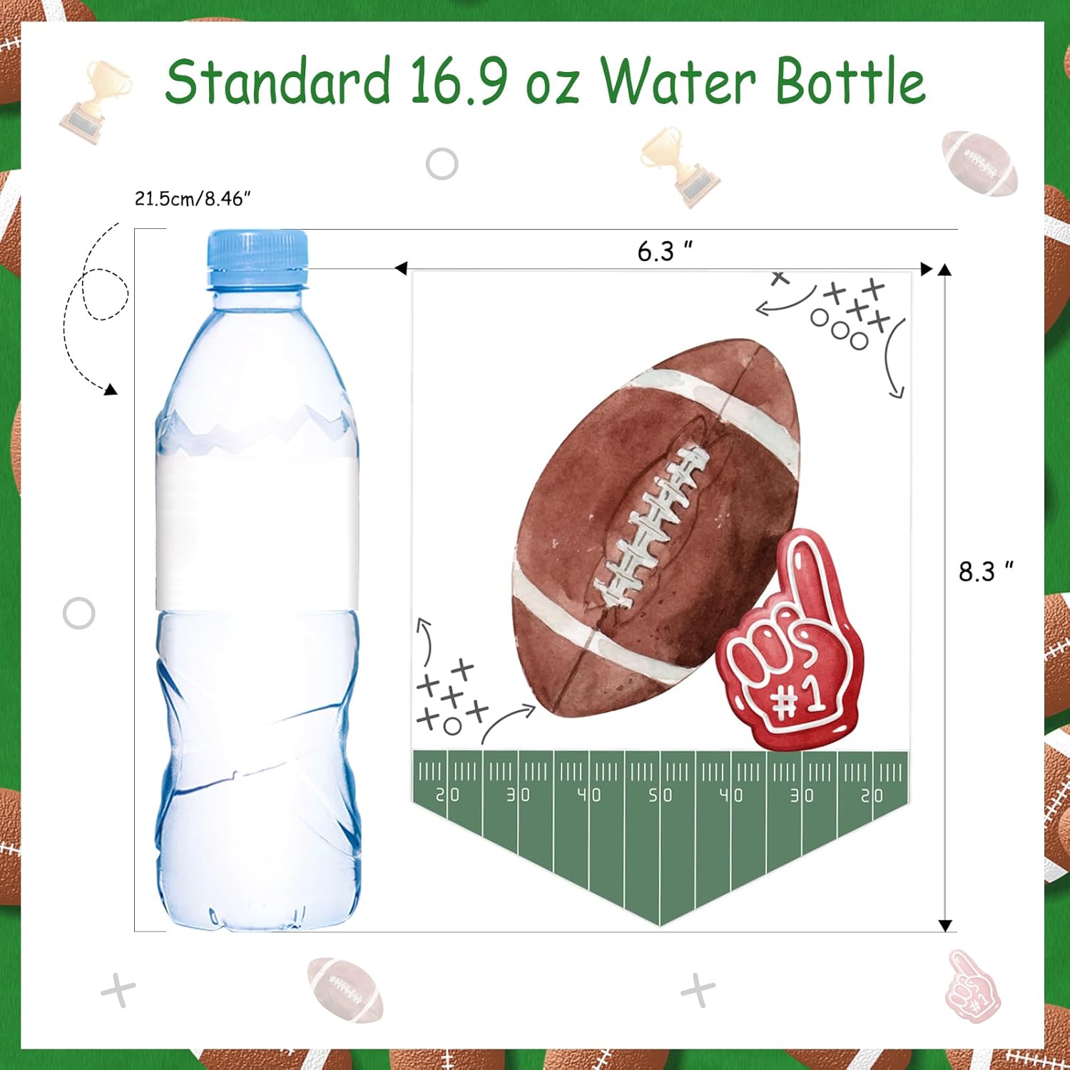 JOYMEMO Football Banner - Birthday Decor for Boys
