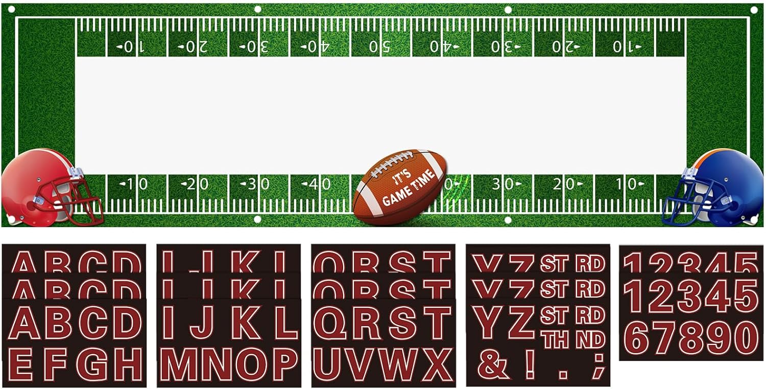 Tegeme Giant Football Party Banner 67x20 Inch