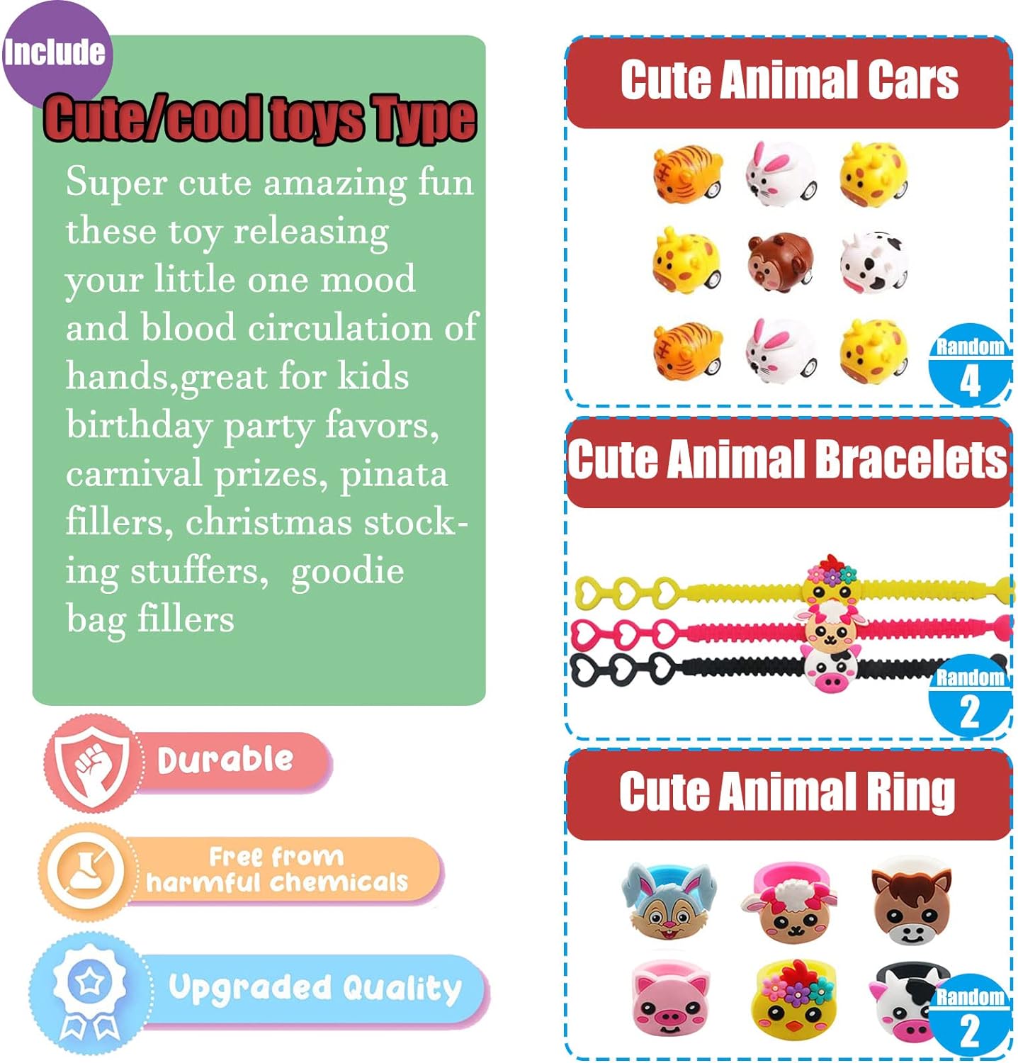 105 PCS Kids Party Favors Toy Assortment