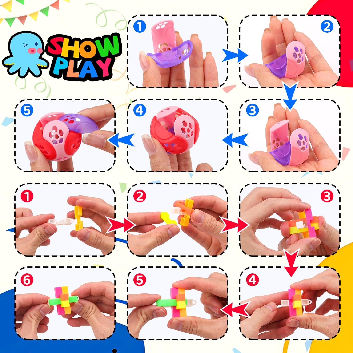 Amy Benton 200PCS Party Favors for Kids 4-12