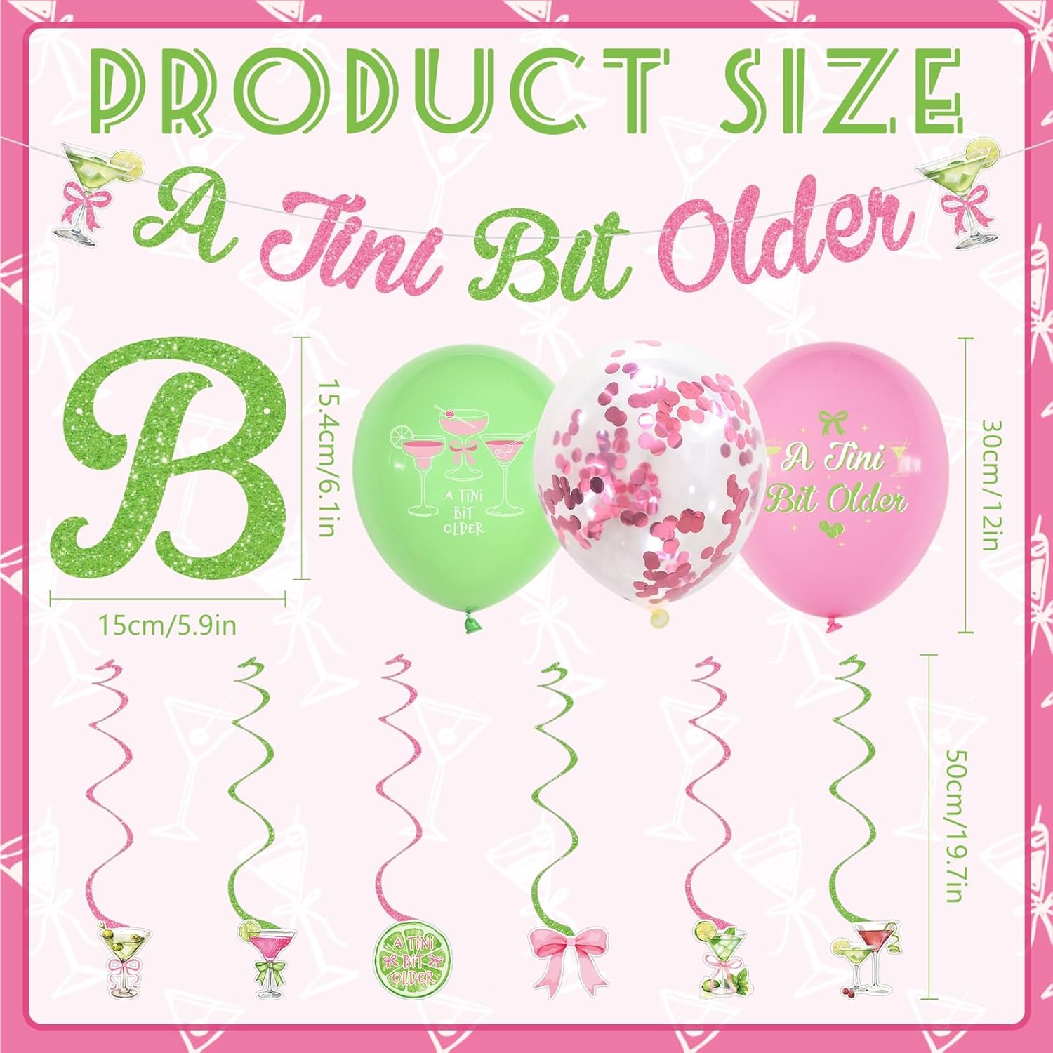 A Tini Bit Older Birthday Banner Decorations Pink