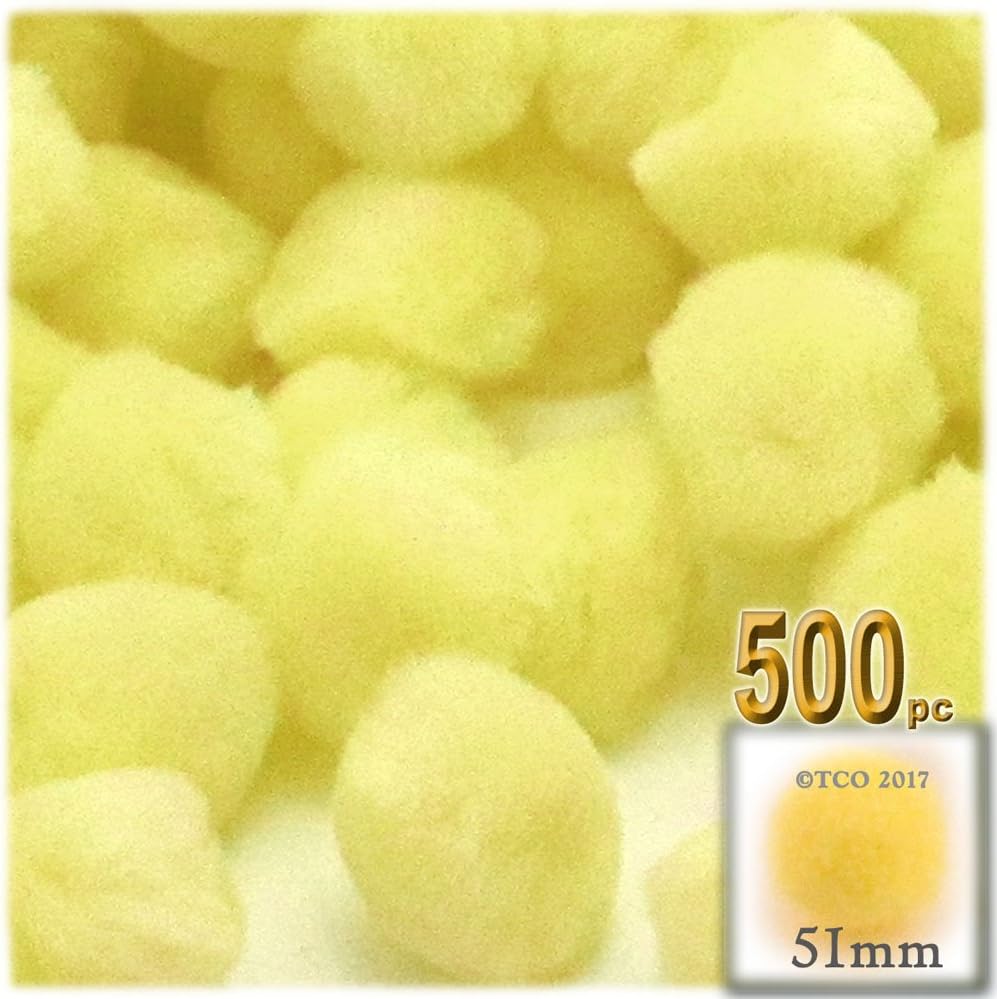 The Crafts Outlet 500-Piece Multi-Purpose Pom Poms
