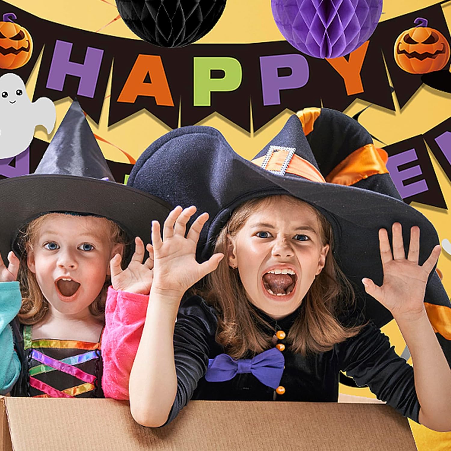 Meowtastic Happy Halloween Banner Decorations