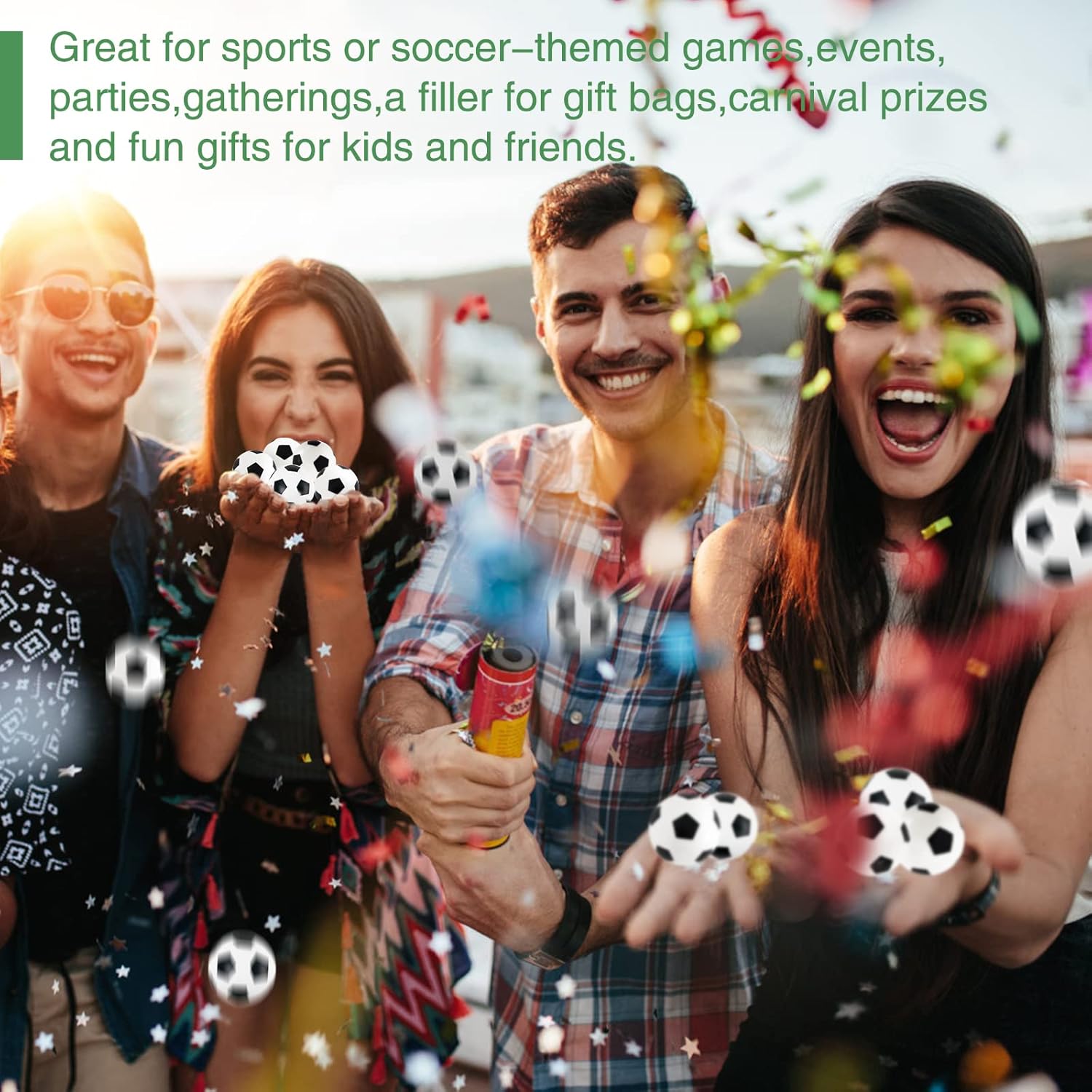 30pcs Mini Soccer Bounce Balls for Stress Relief and Party Favors