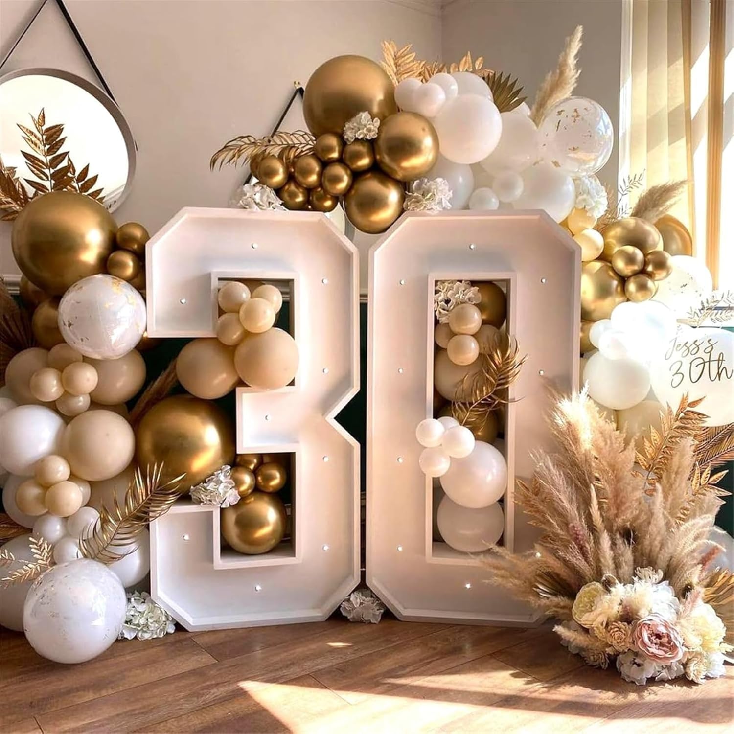 60PCS Beige Gold Balloons Set for Party Decorations