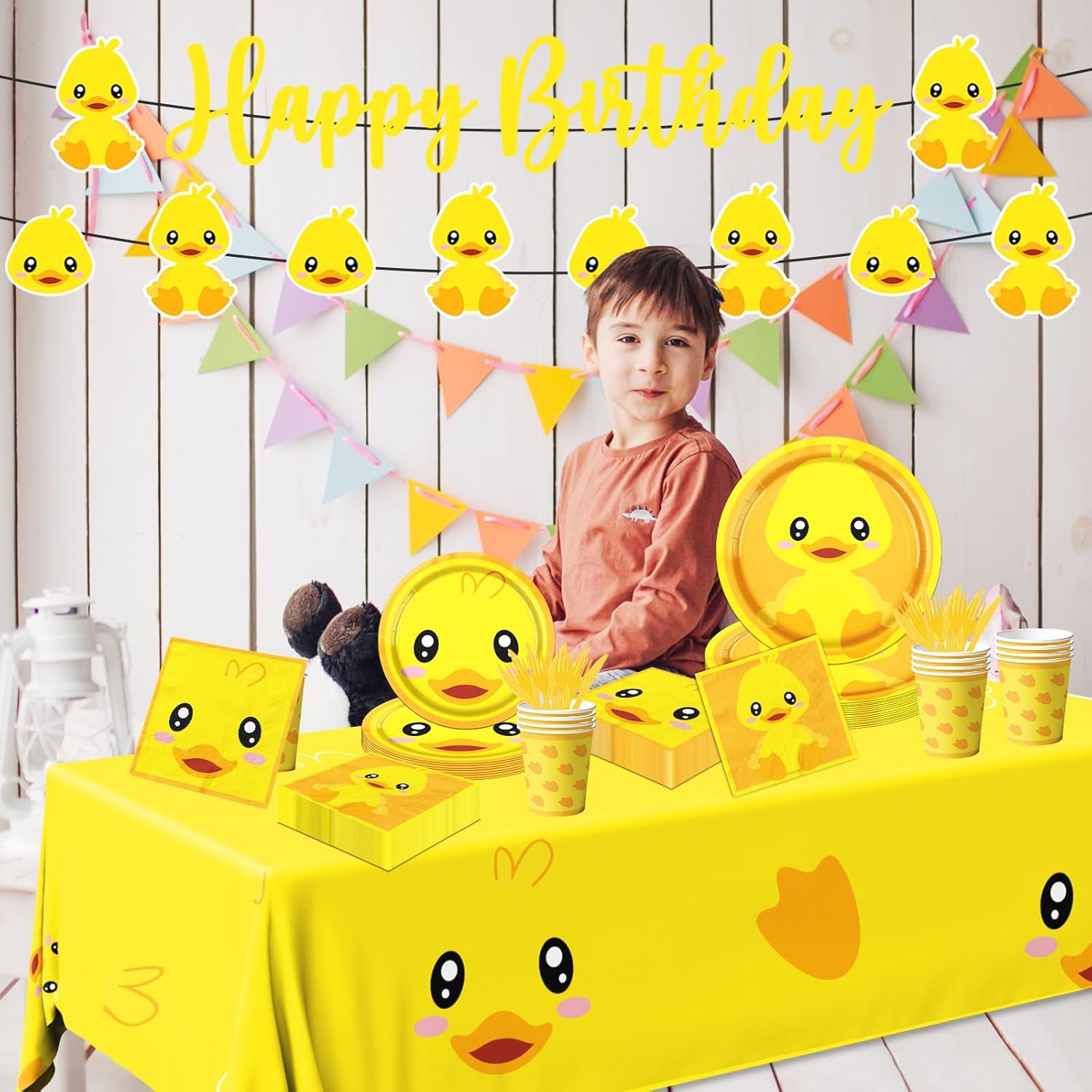 Rubber Duck Party Supplies Set for 20 Guests