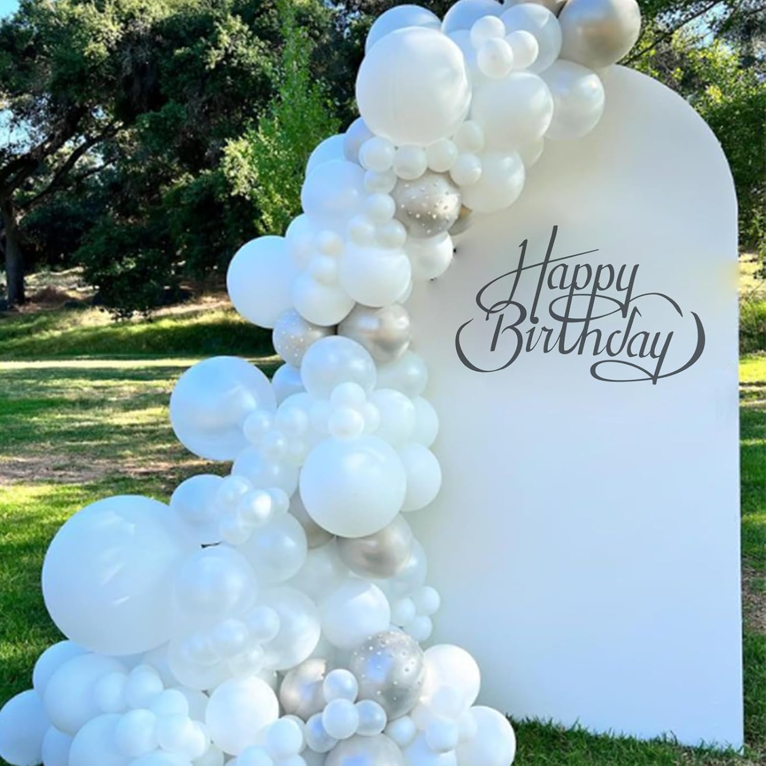 120pcs White Balloon Arch Kit for Party Decor