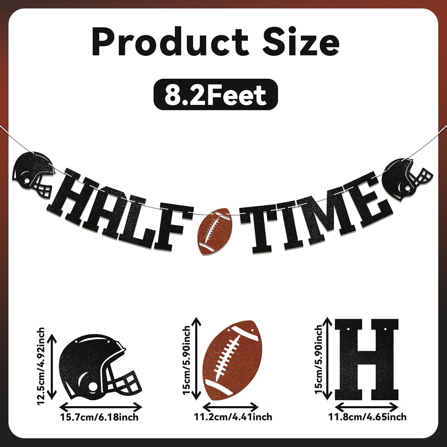 Football Half Time Banner Birthday Decor
