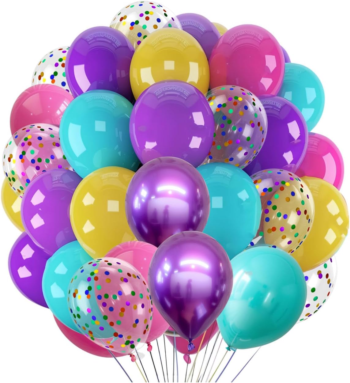 300 Pcs Mermaid Balloons Set for Birthday Parties