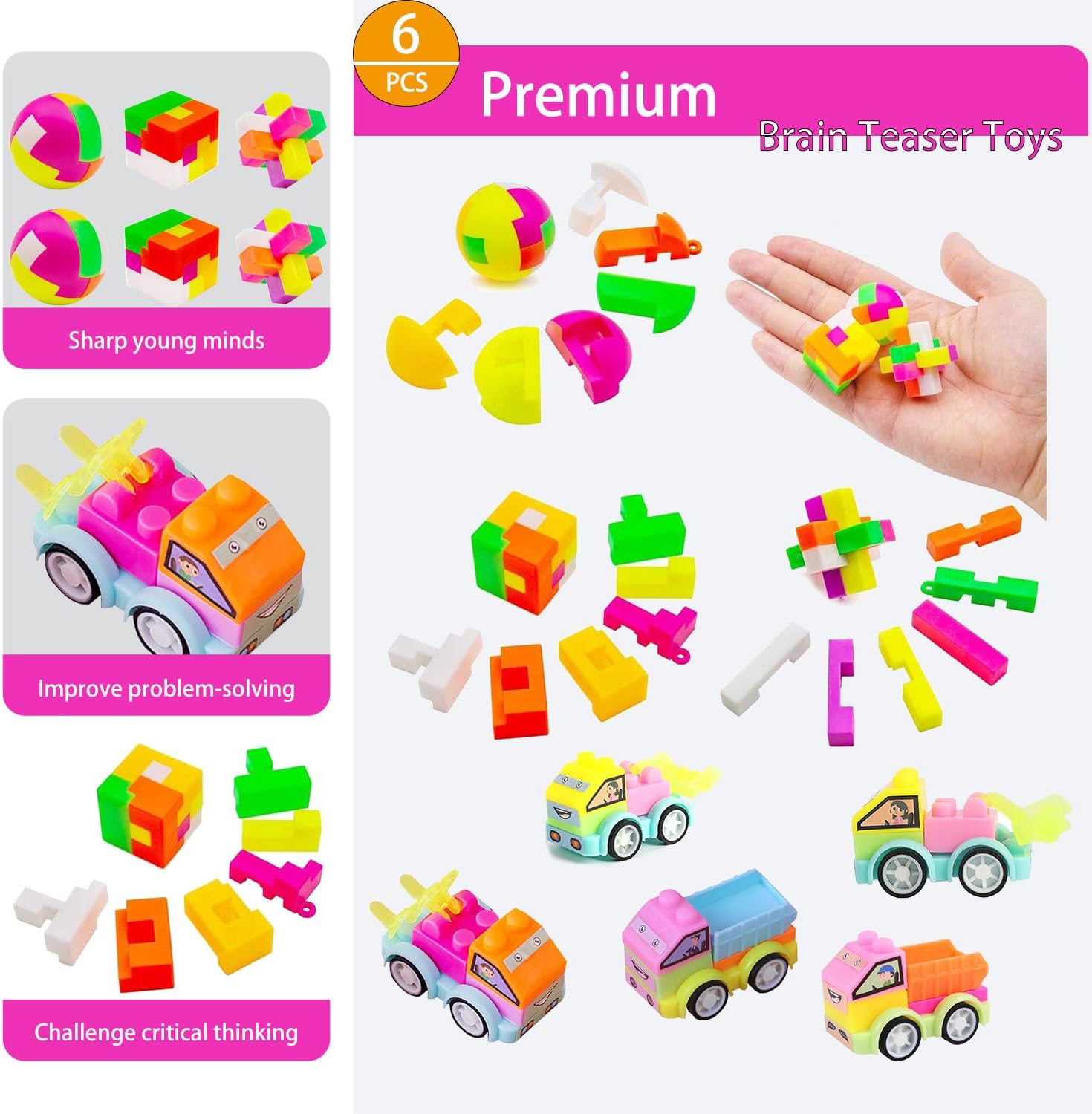 136 Pcs Multi-Item Party Favors for Kids 4-10