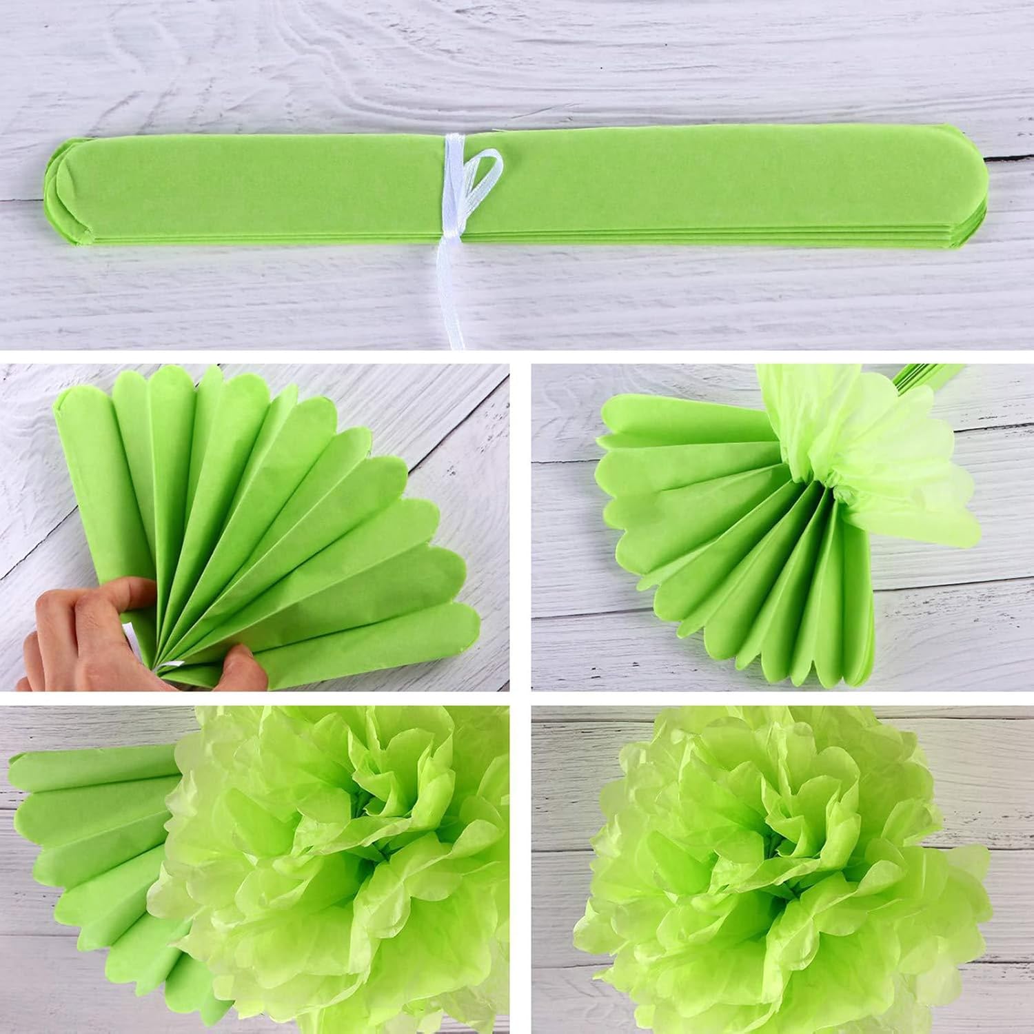 AimtoHome Tissue Paper Pom Poms 20 Pcs Decor Set
