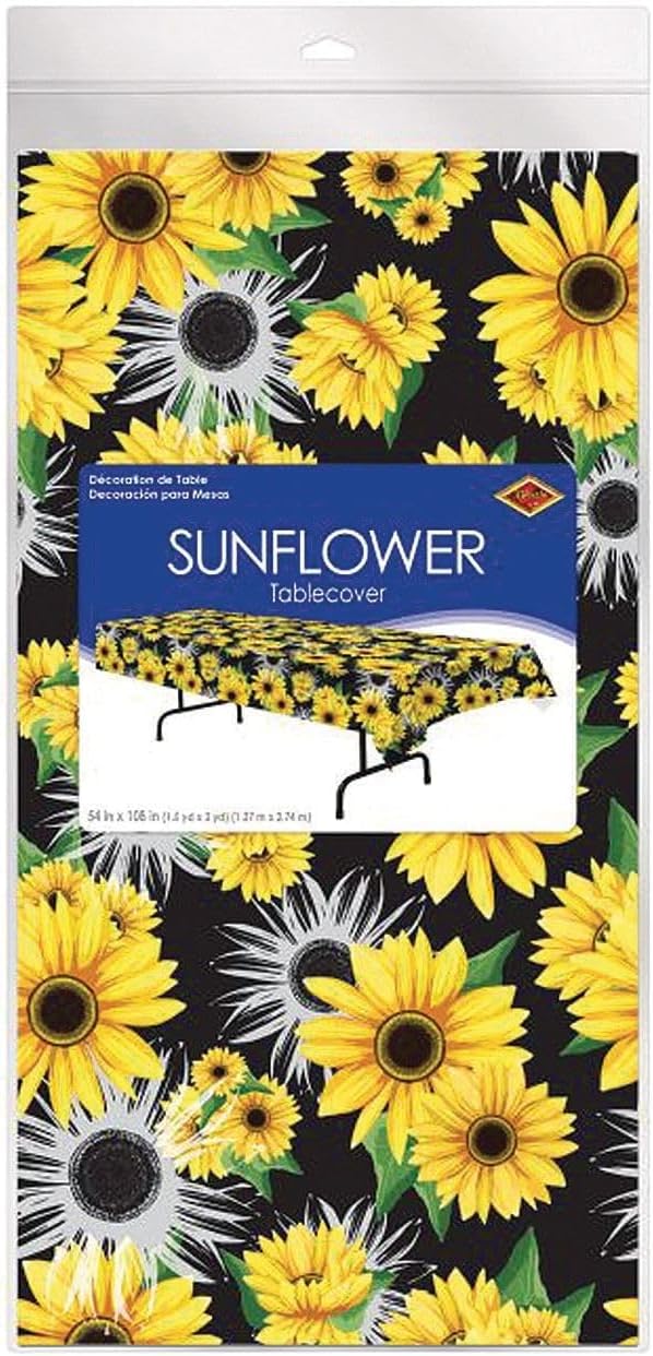 Beistle Sunflower Party Tablecover