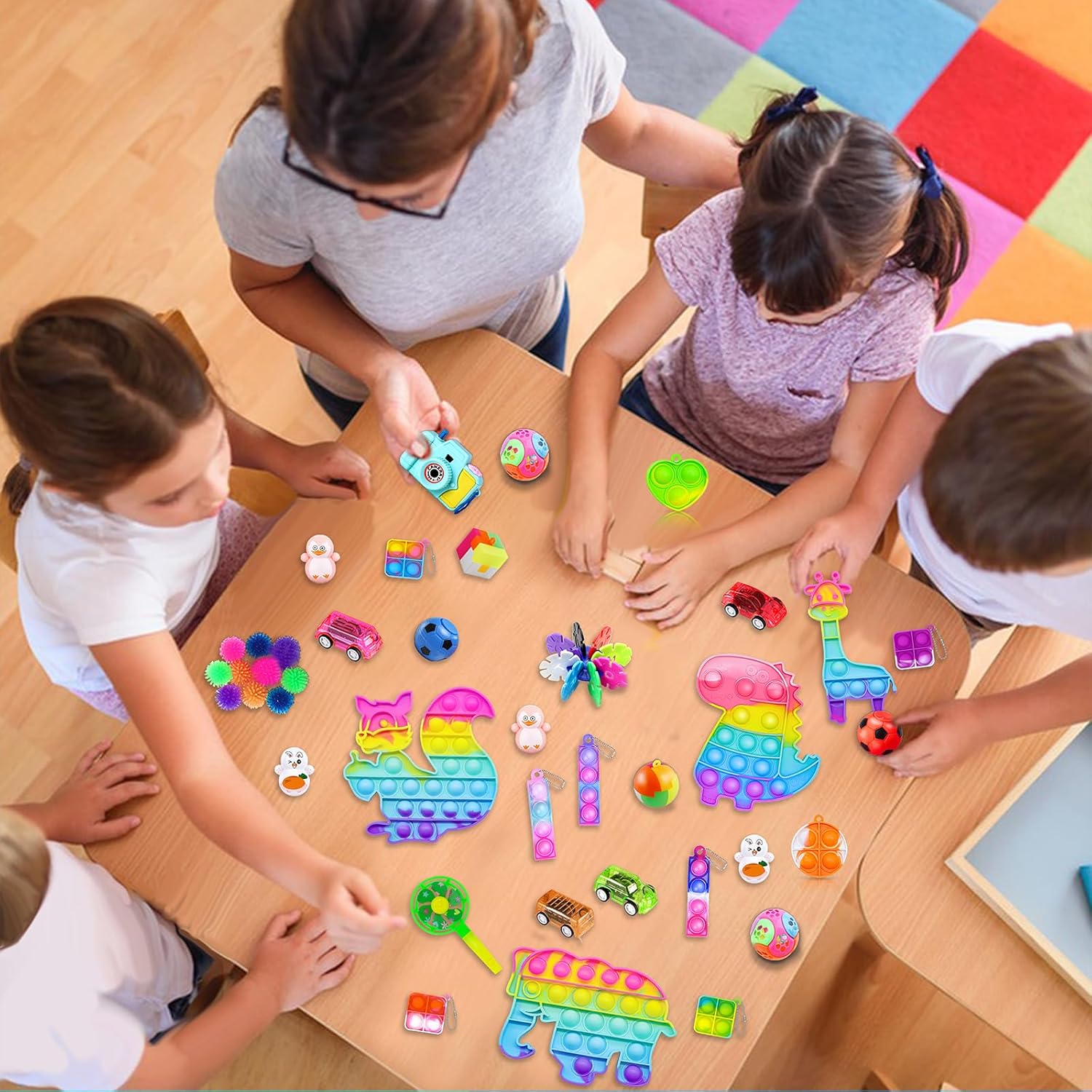 1000pcs Sensory Fidget Toy Pack for Kids and Adults