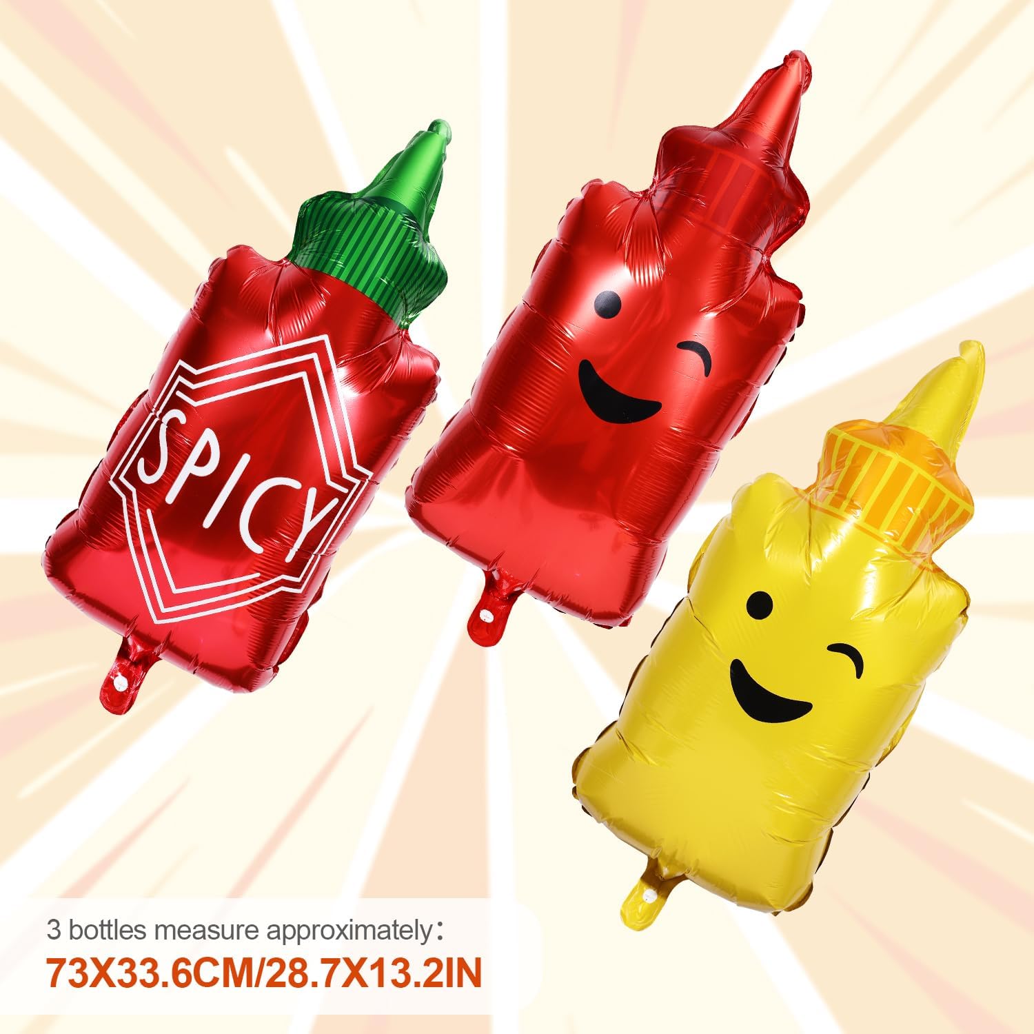 8pcs Food Themed Balloons for Parties and Birthdays