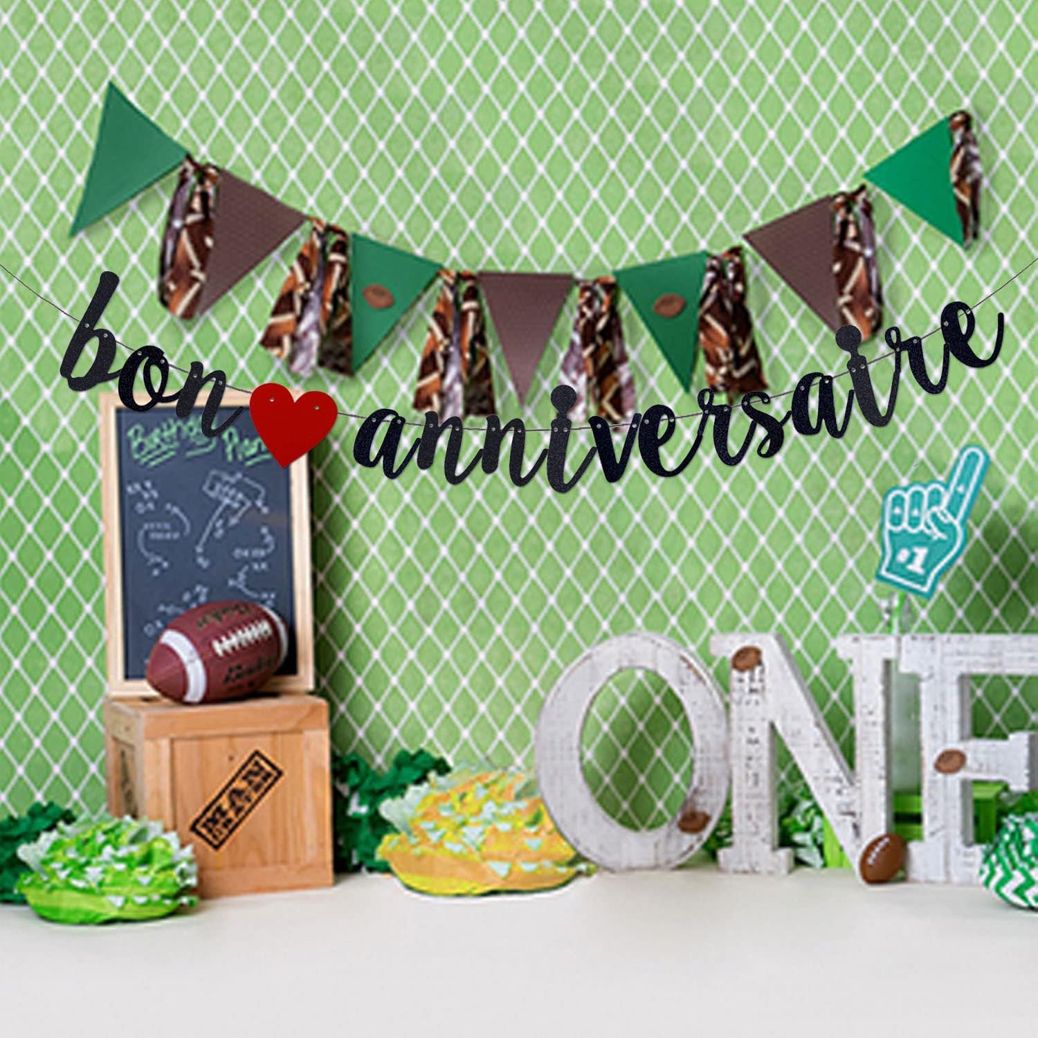 Bon Anniversaire Birthday Banner Garland Decorations French Theme