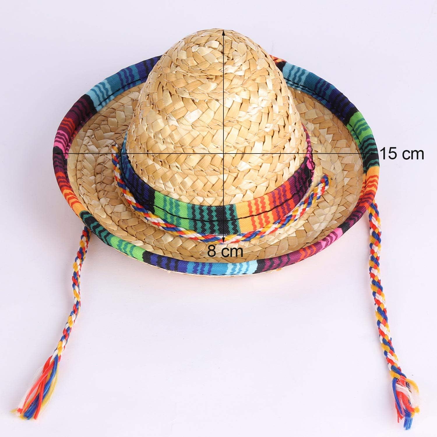 BTYMS 8 Piece Mini Sombrero Party Hats
