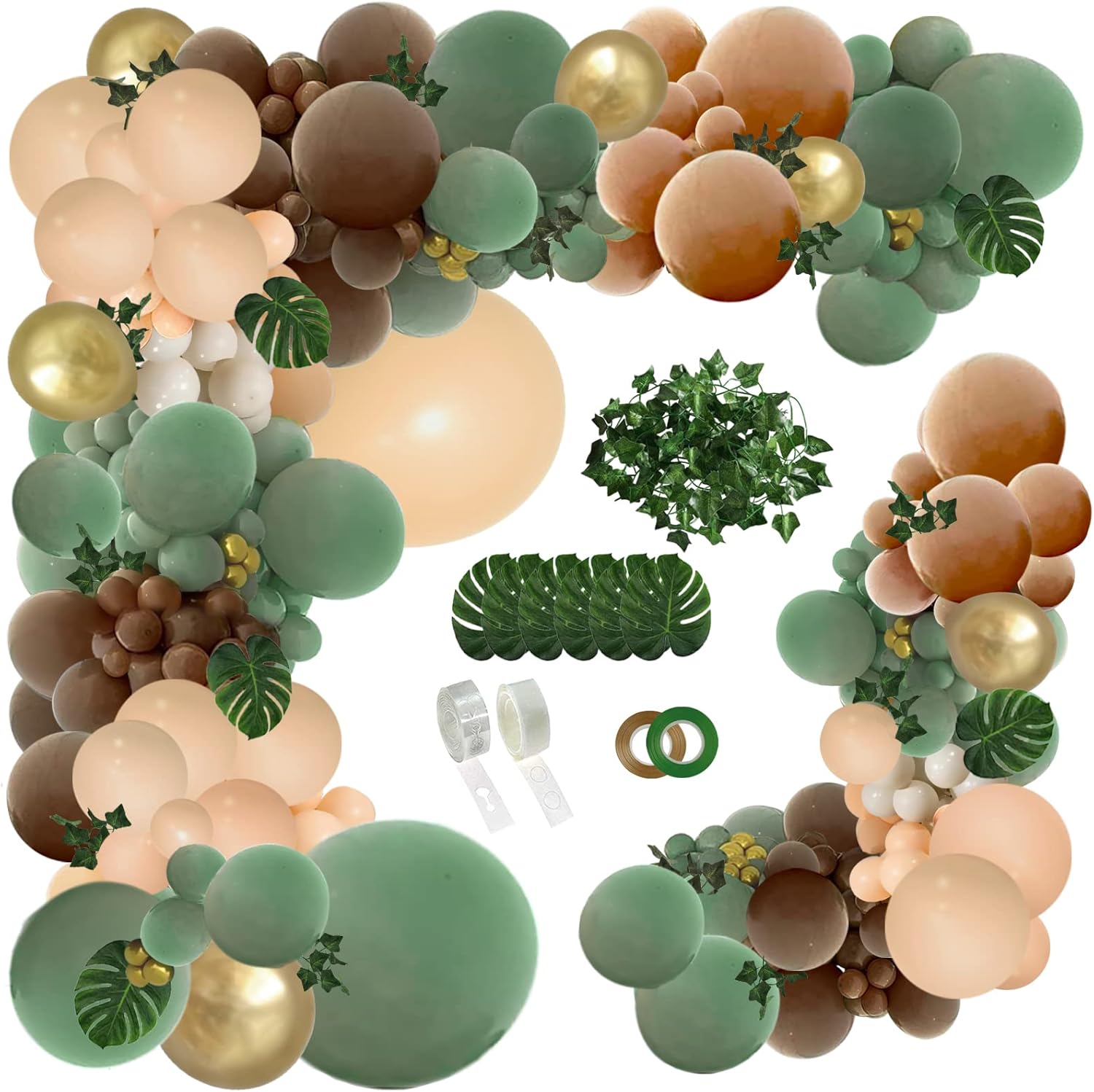 PERPAOL 148PCS Safari Balloon Garland Kit