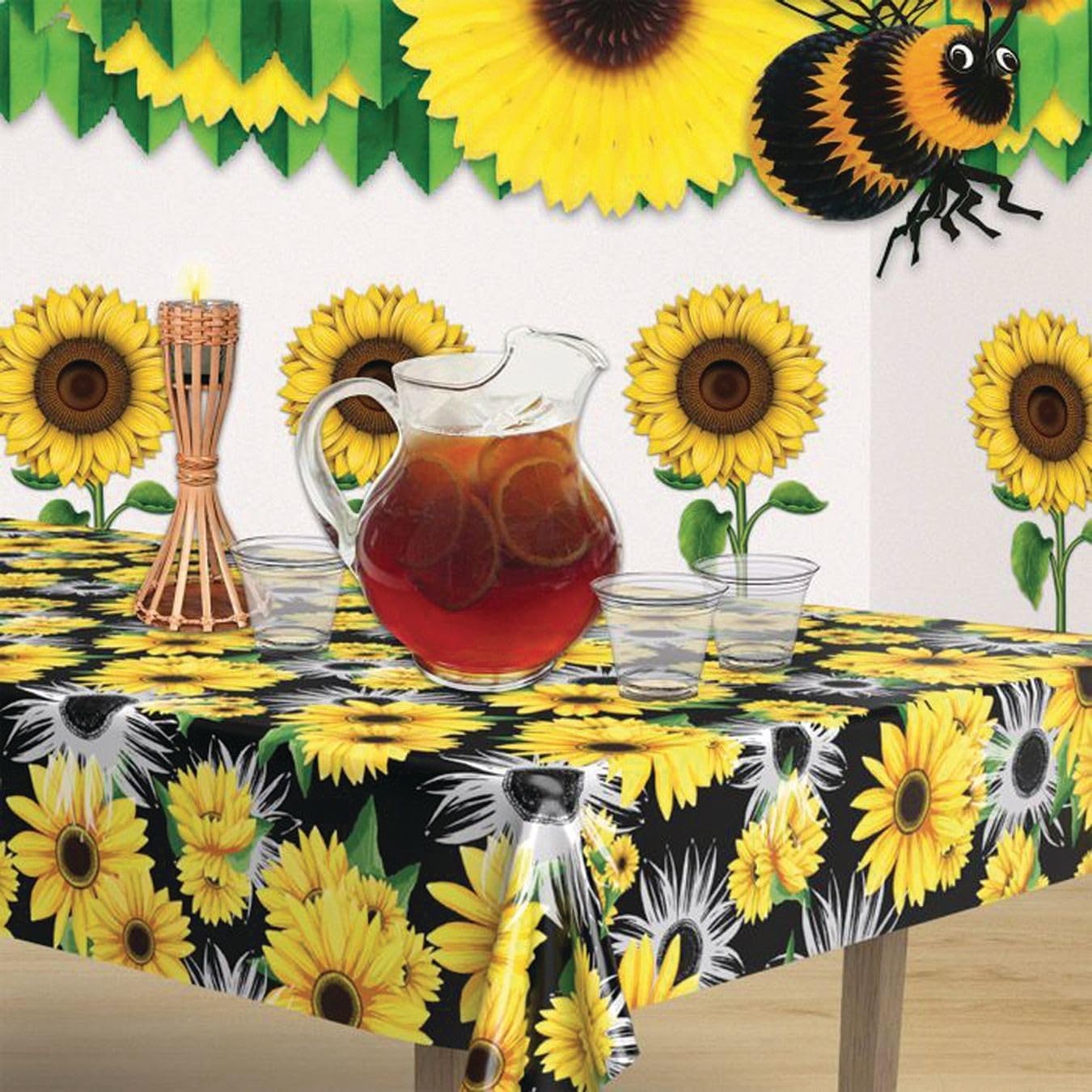 Beistle Sunflower Party Tablecover