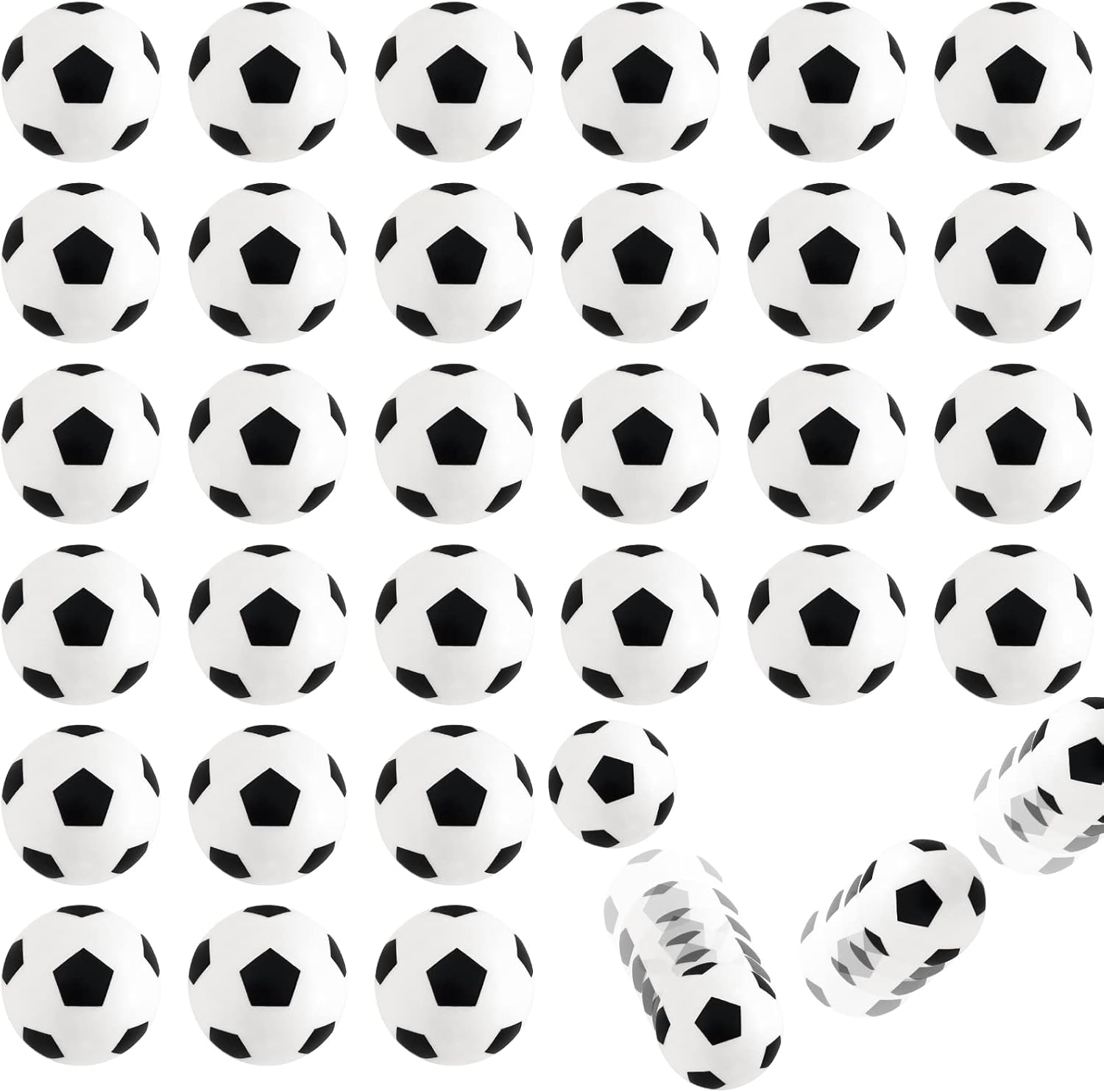 30pcs Mini Soccer Bounce Balls for Stress Relief and Party Favors