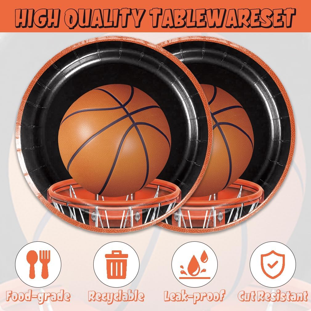 40Pcs Basketball Party Decorations Set