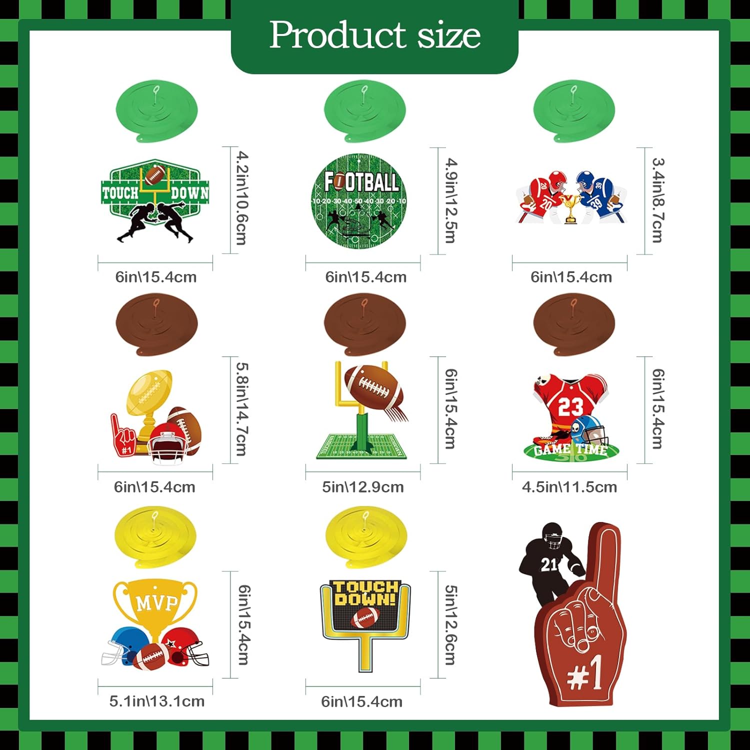 Football Party Decorations Banners Set