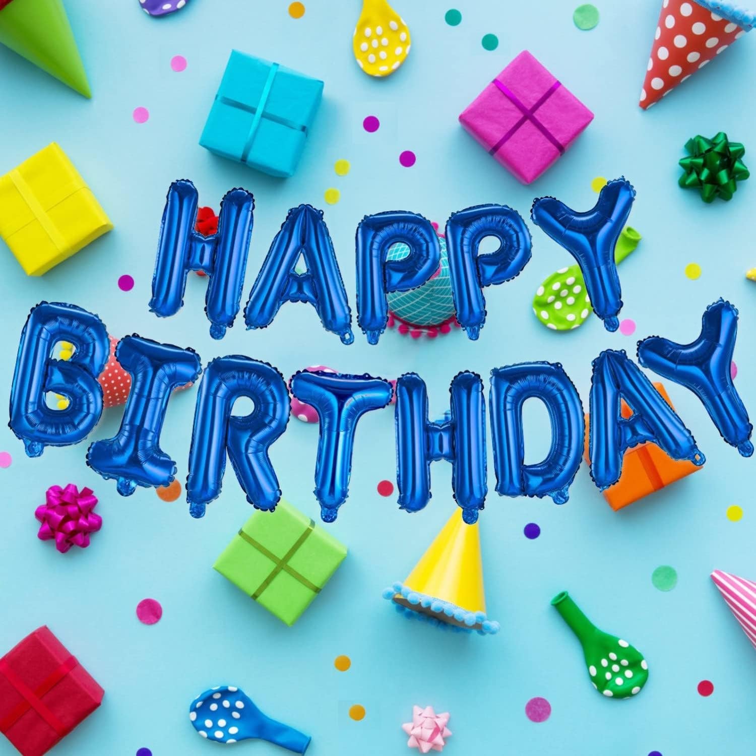 Happy Birthday Balloon Banner 16 Inch Inflatable Kit