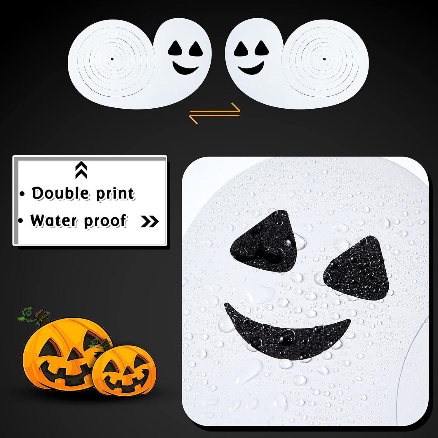 Zonon Halloween Decorations 24-Piece Spiral Ghost Set